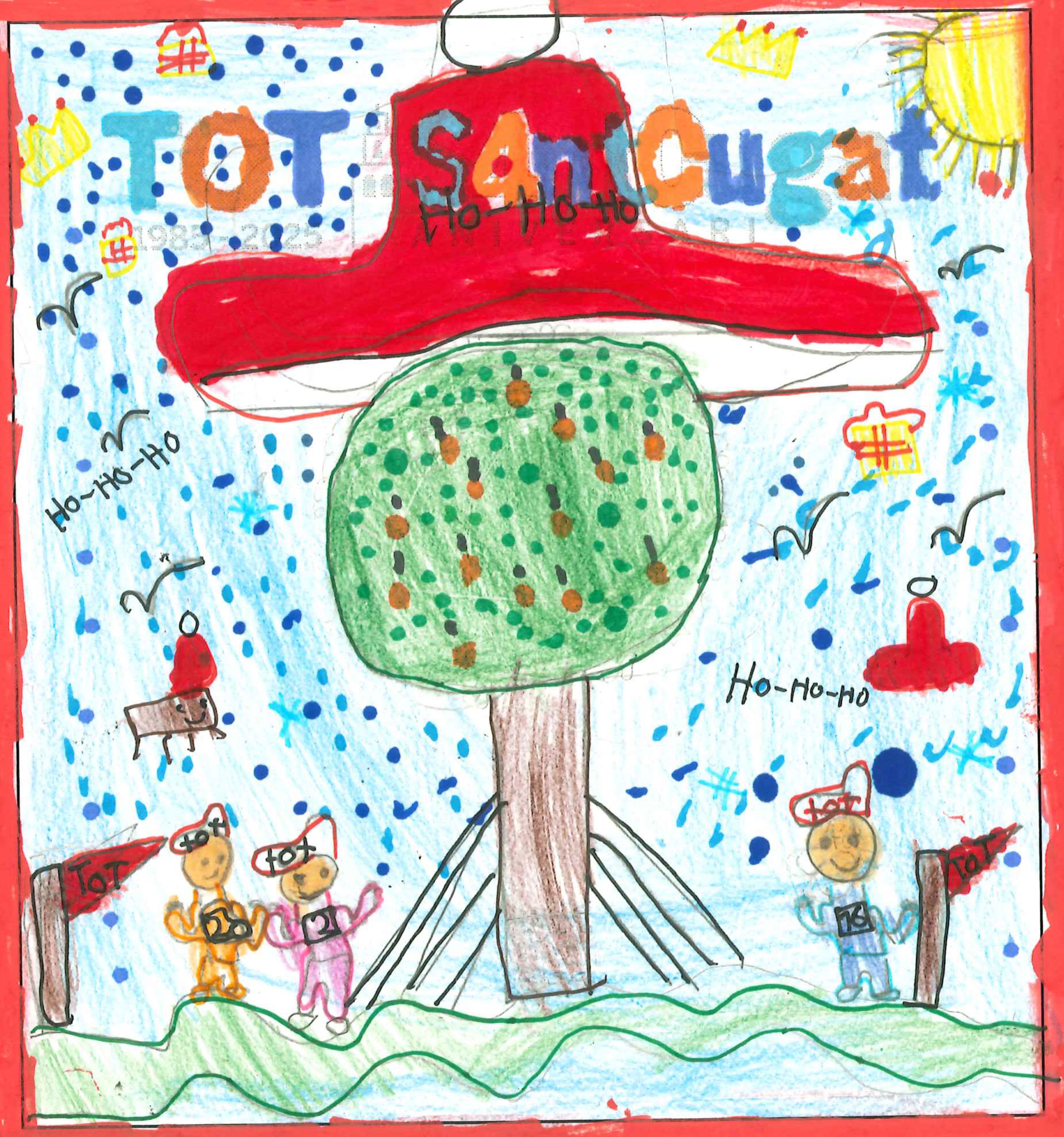 Postal de la European International School of Barcelona del concurs del TOT Sant Cugat