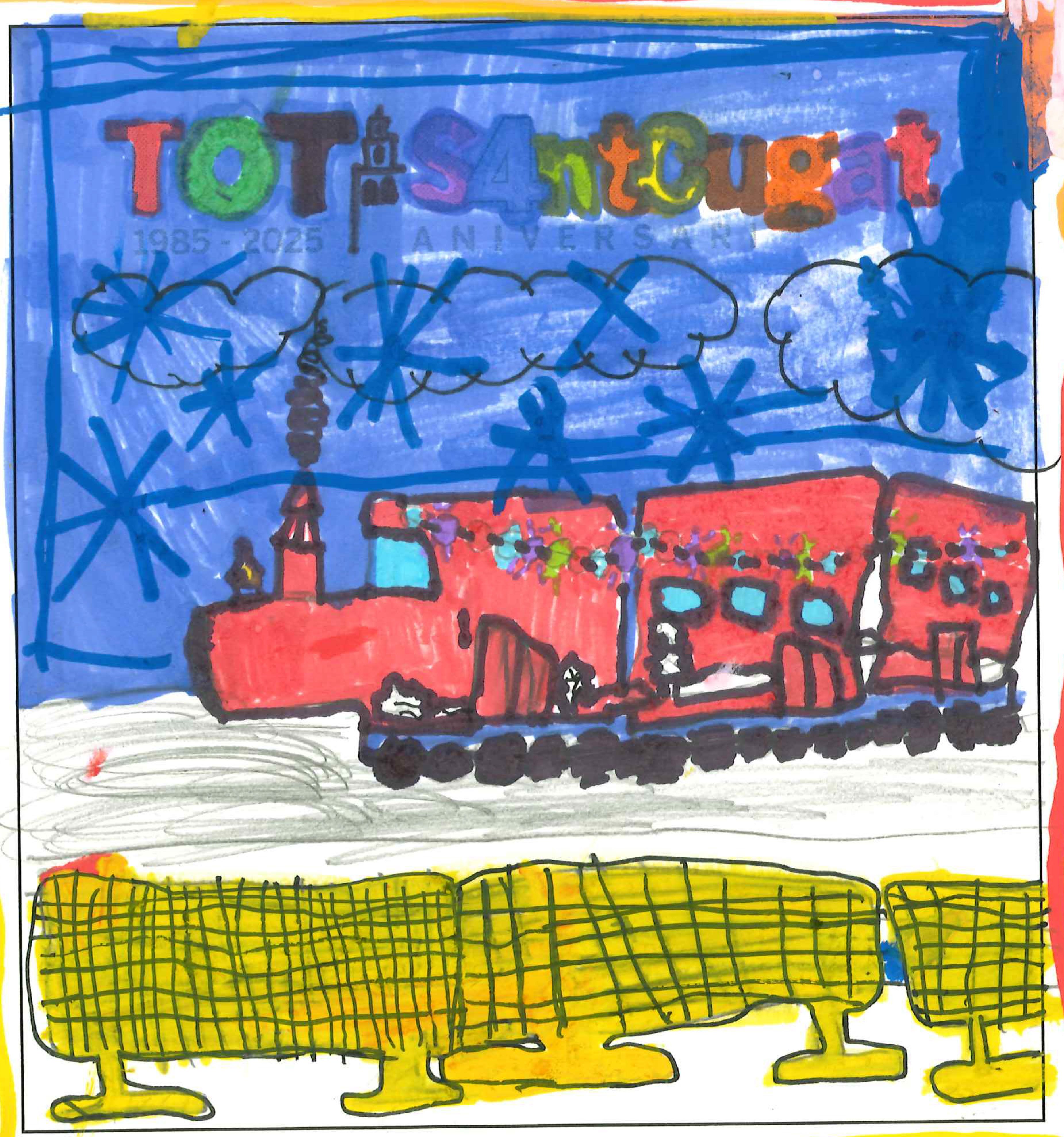 Postal de la European International School of Barcelona del concurs del TOT Sant Cugat