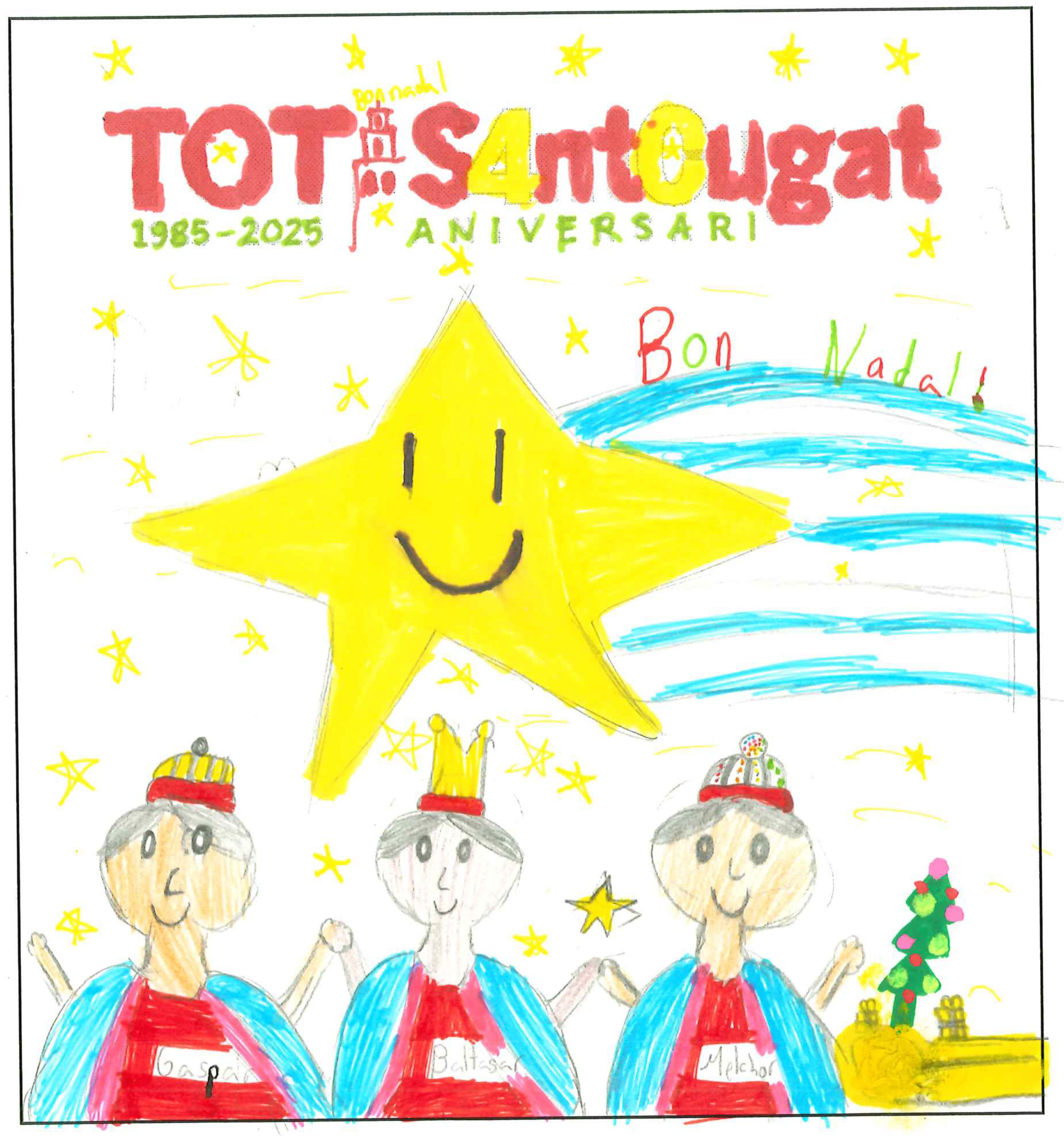 Postal de la European International School of Barcelona del concurs del TOT Sant Cugat