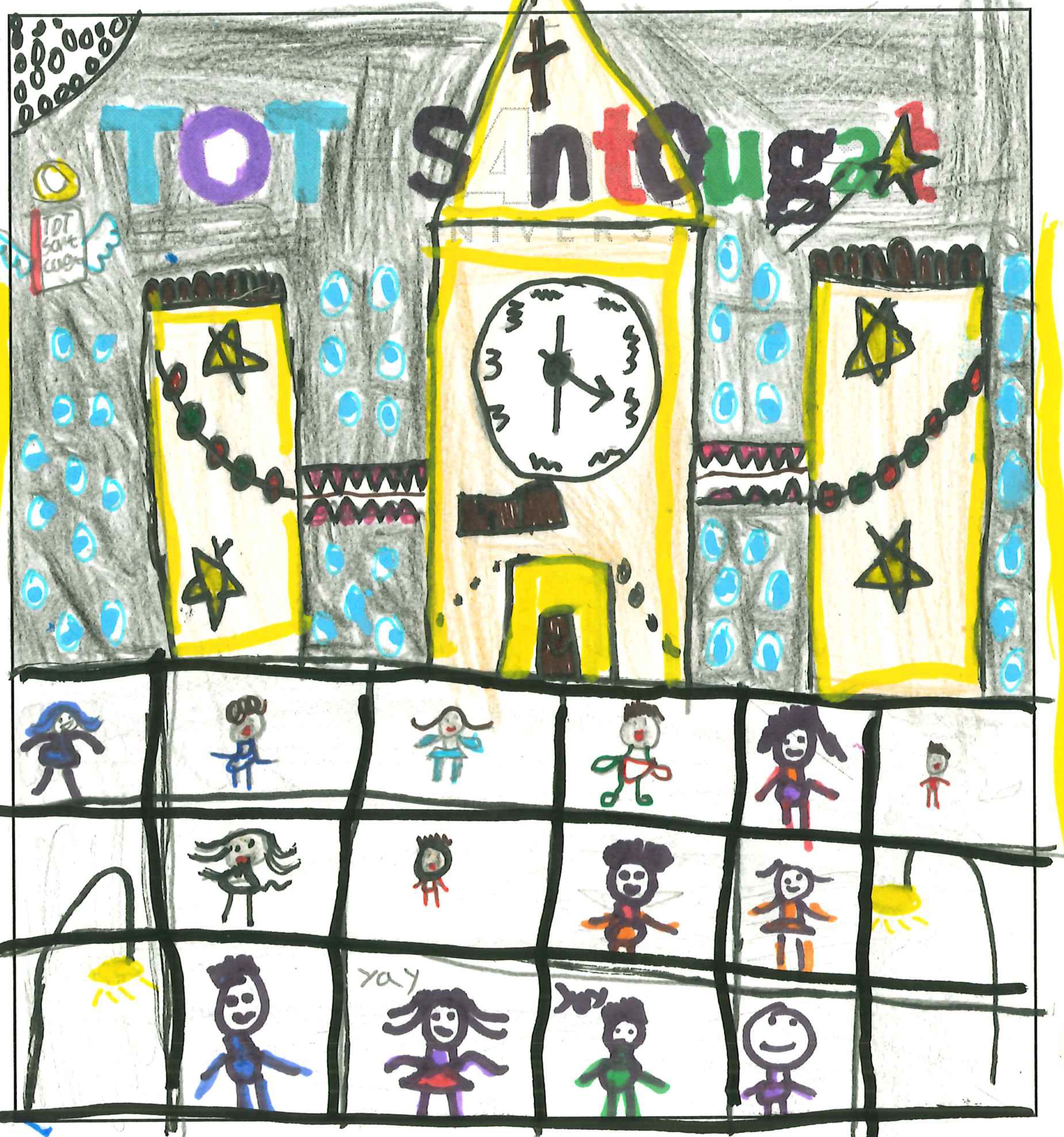 Postal de la European International School of Barcelona del concurs del TOT Sant Cugat