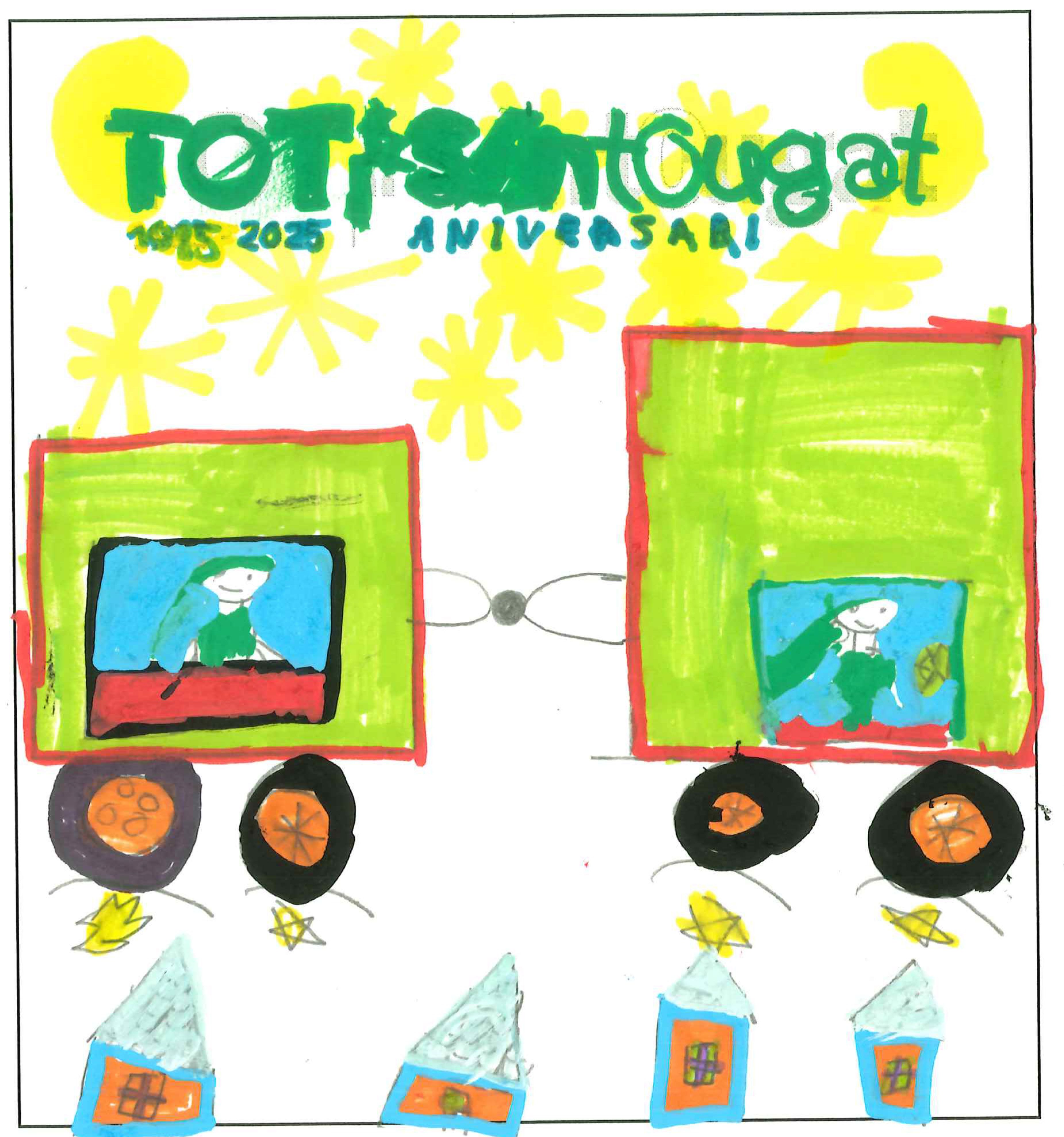 Postal de la European International School of Barcelona del concurs del TOT Sant Cugat