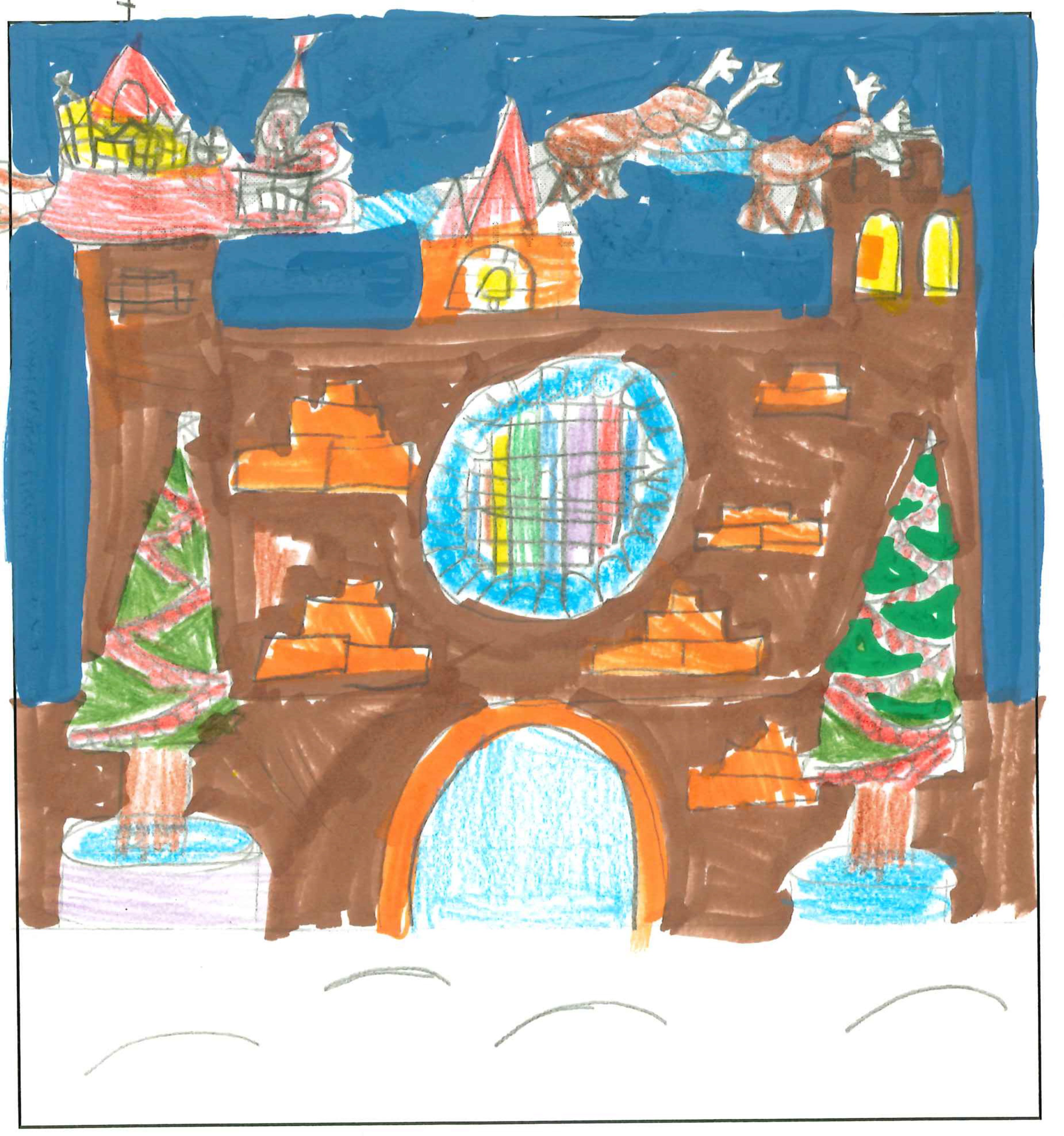 Postal de la European International School of Barcelona del concurs del TOT Sant Cugat