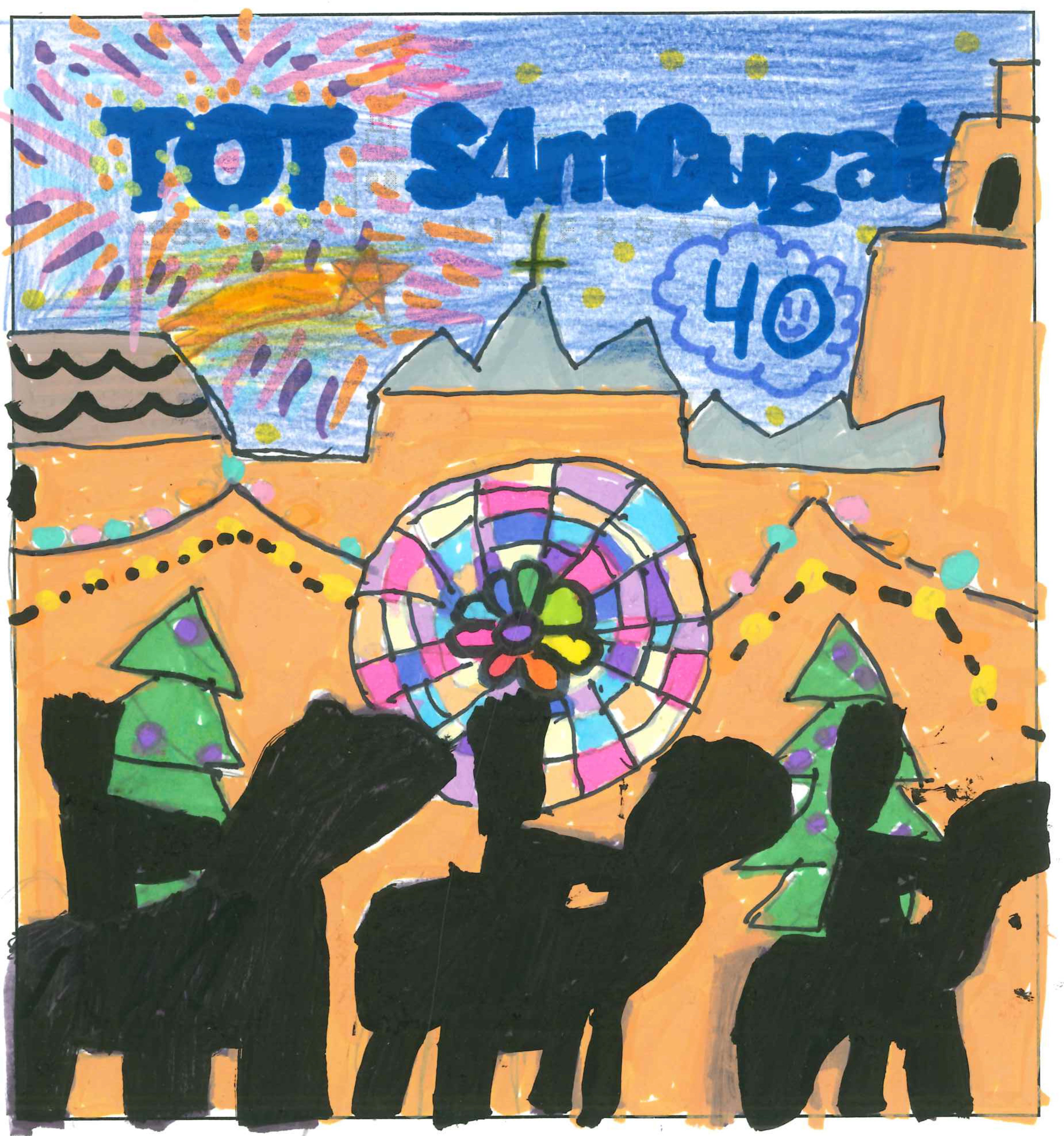 Postal de la European International School of Barcelona del concurs del TOT Sant Cugat