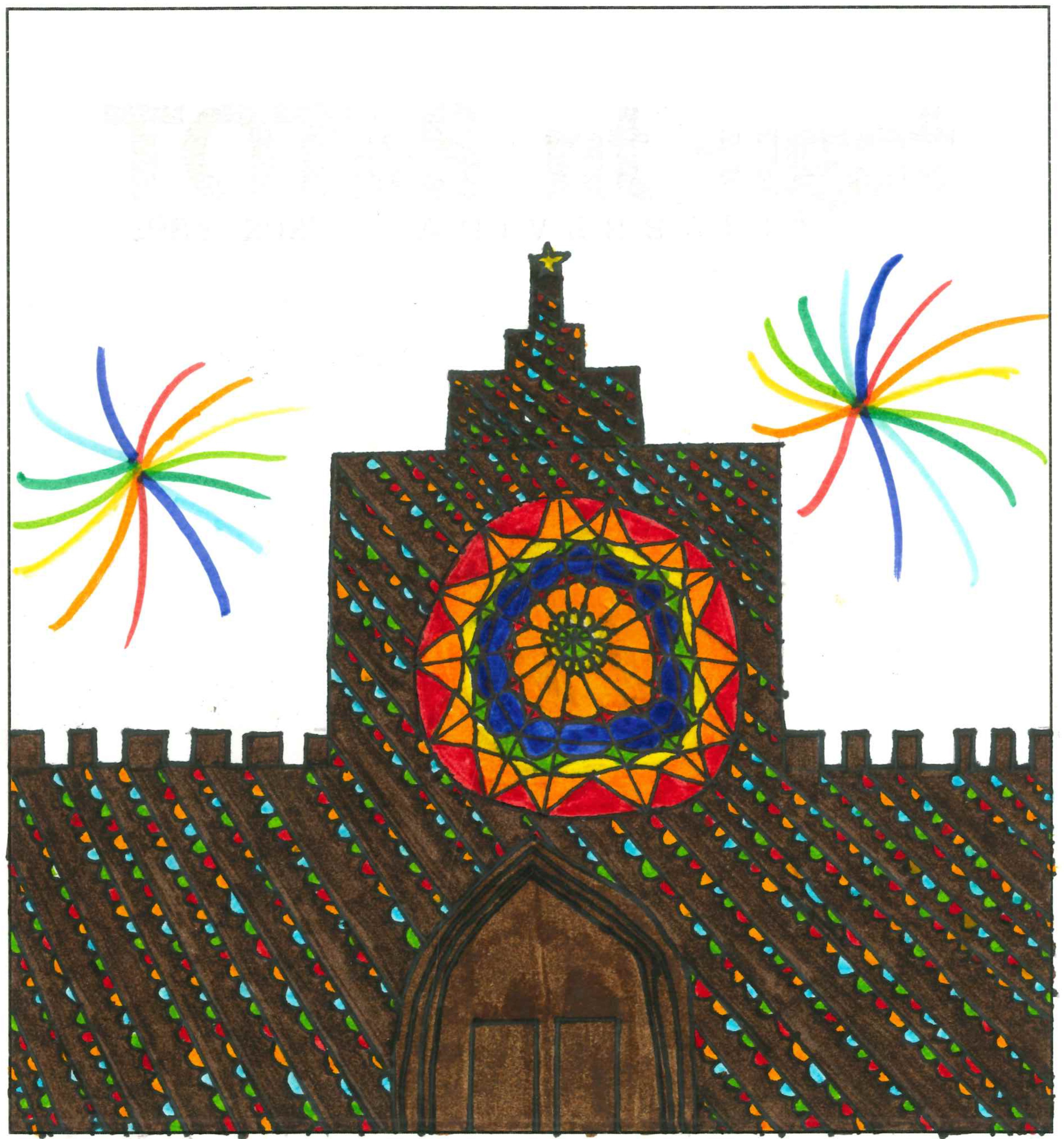 Postal de l'Escola Collserola del concurs del TOT Sant Cugat