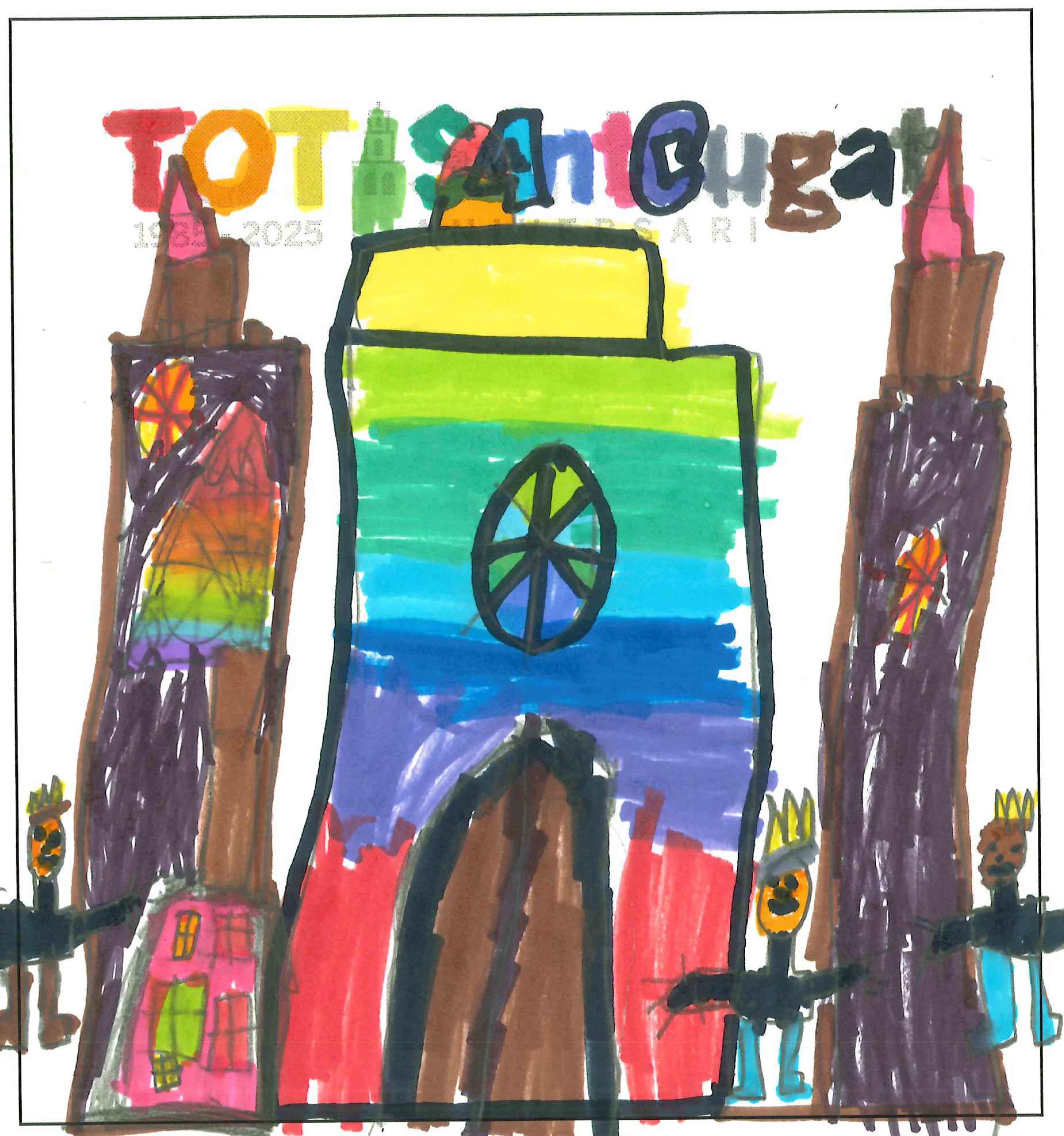 Postal de la European International School of Barcelona del concurs del TOT Sant Cugat