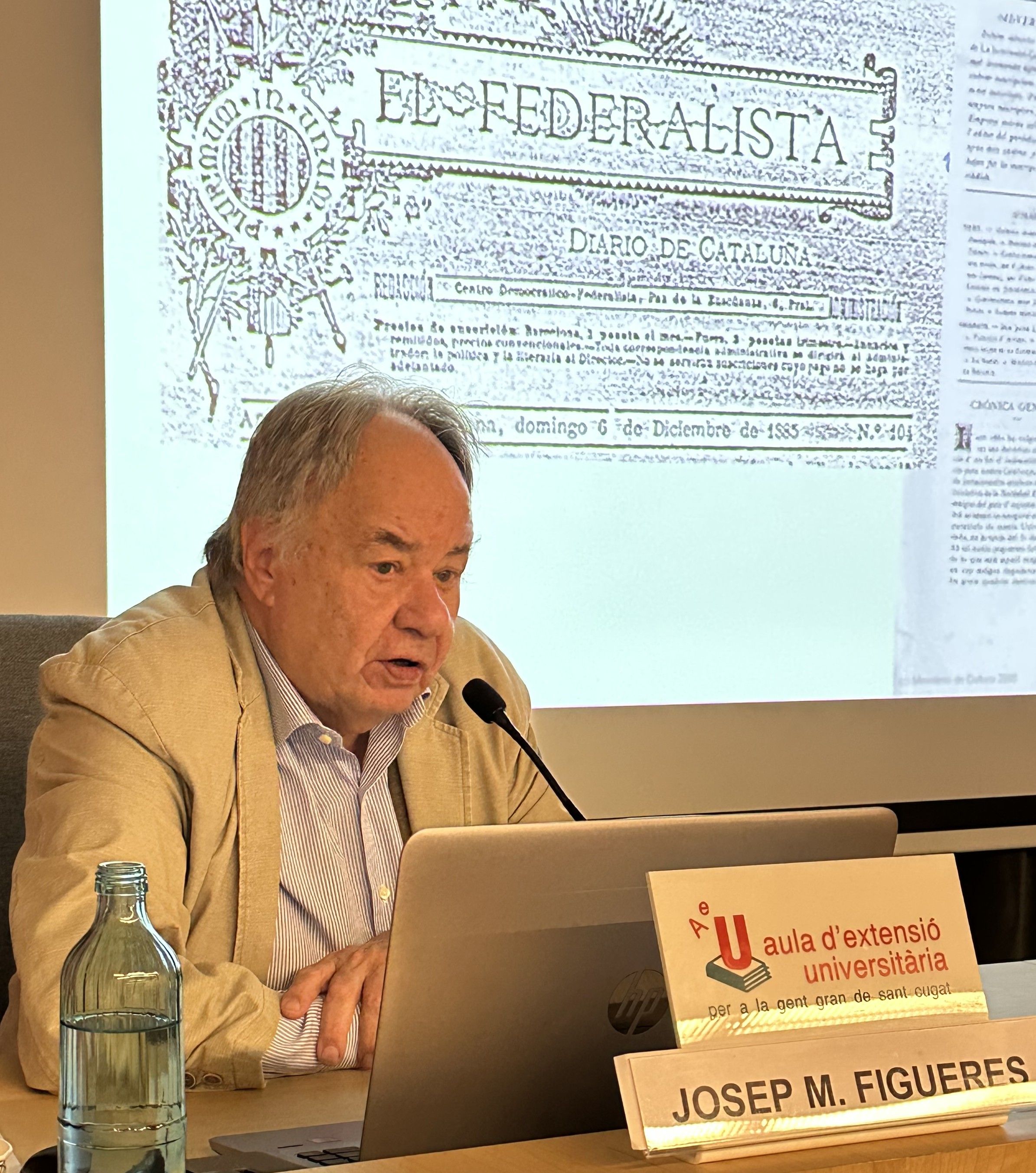 Valentí Almirall, quan tot va començar. FOTO: Aula d'Extensió Universitària