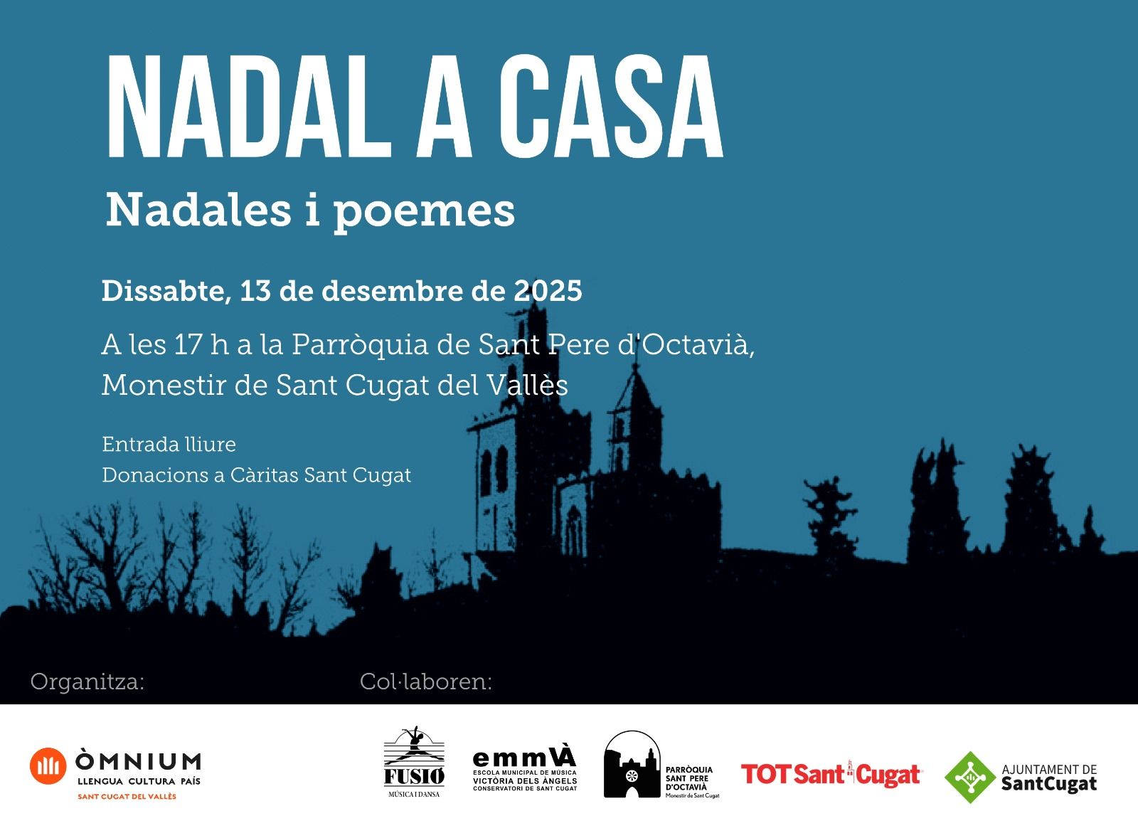 Nadal a casa. FOTO: Òmnium Sant Cugat