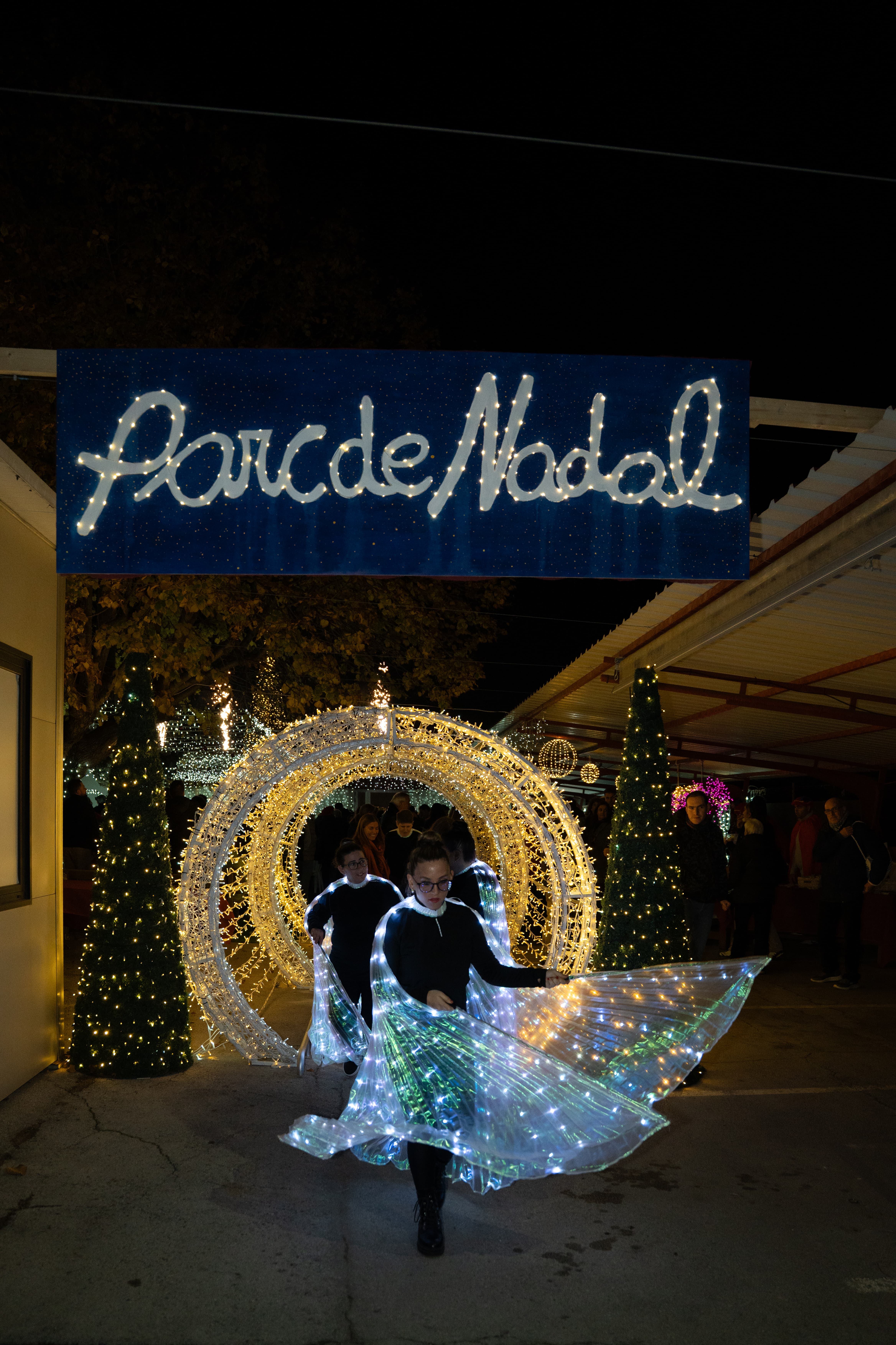   Encesa de llums de Nadal a Catalònia Fundació Creactiva 2025. Carme de Olazábal