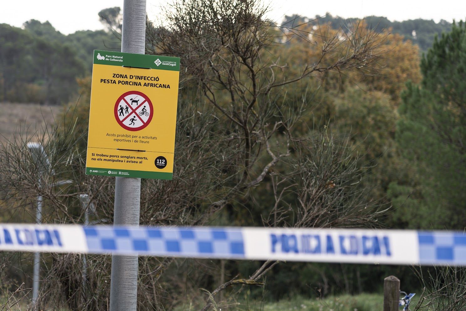 L'accés a Collserola continua tancat. FOTO: Mireia Comas (TOT Sant Cugat)