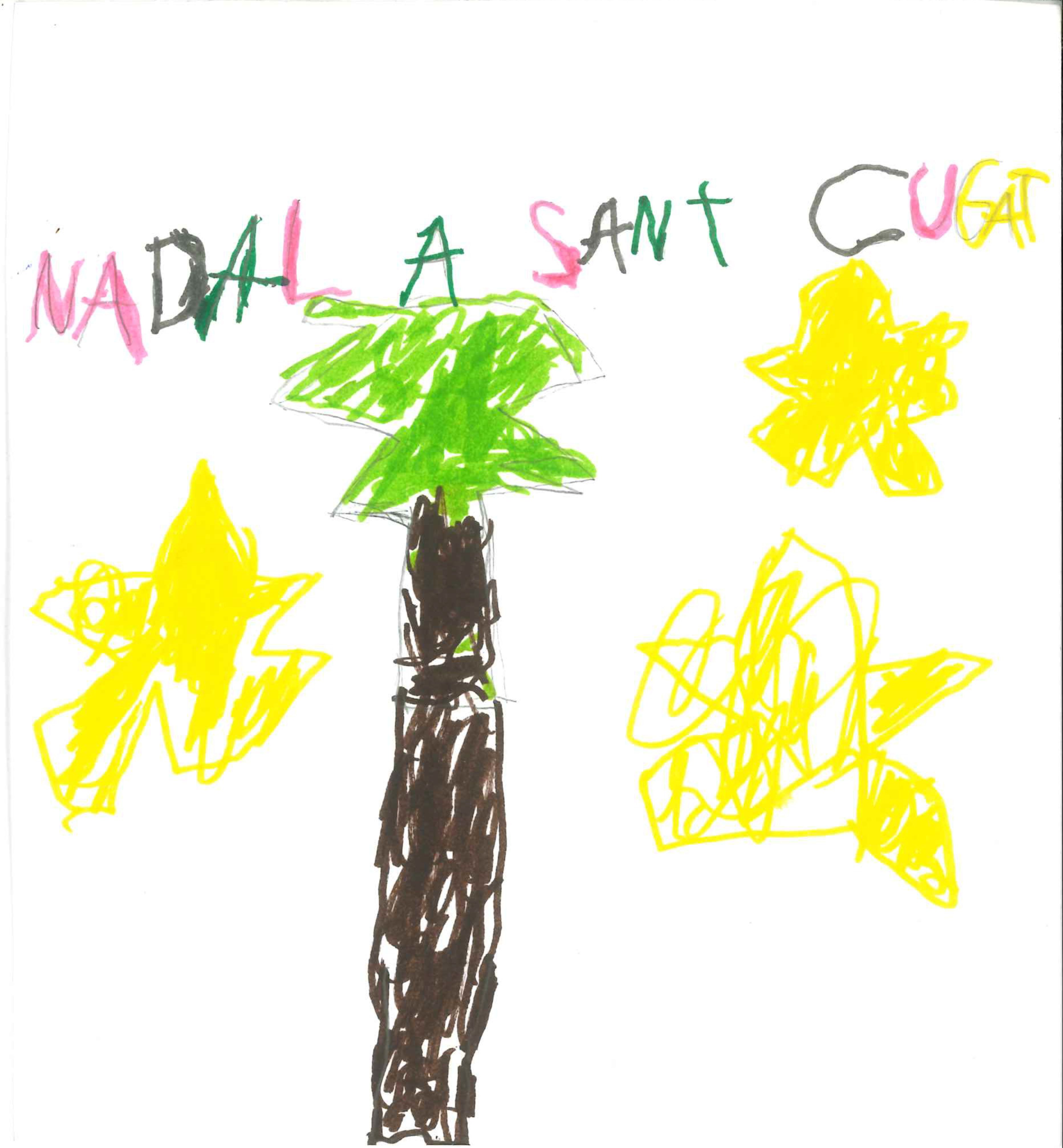 Postal de l’Escola Gerbert d’Orlhac del concurs del TOT Sant Cugat