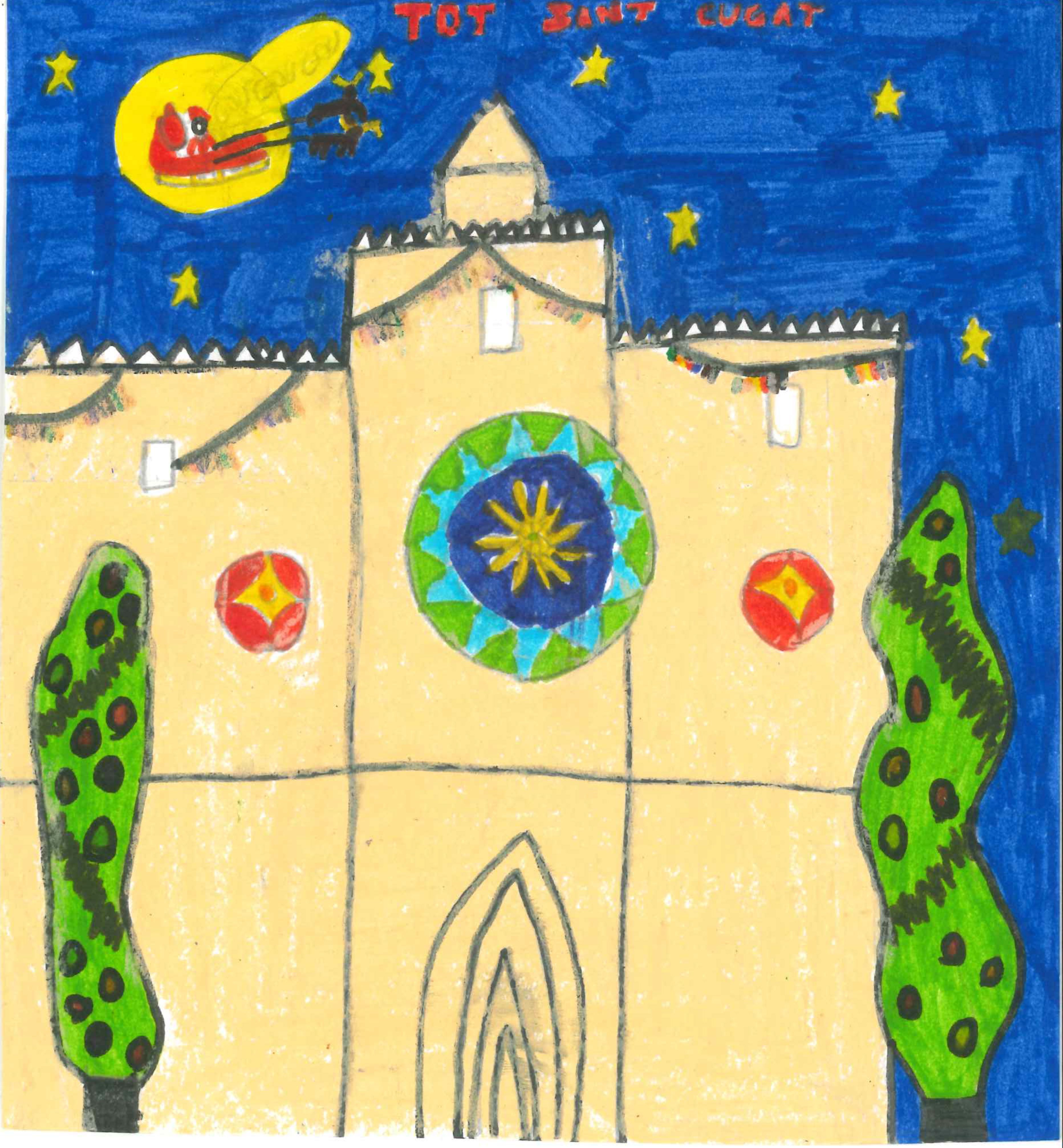 Postal de l’Escola Gerbert d’Orlhac del concurs del TOT Sant Cugat