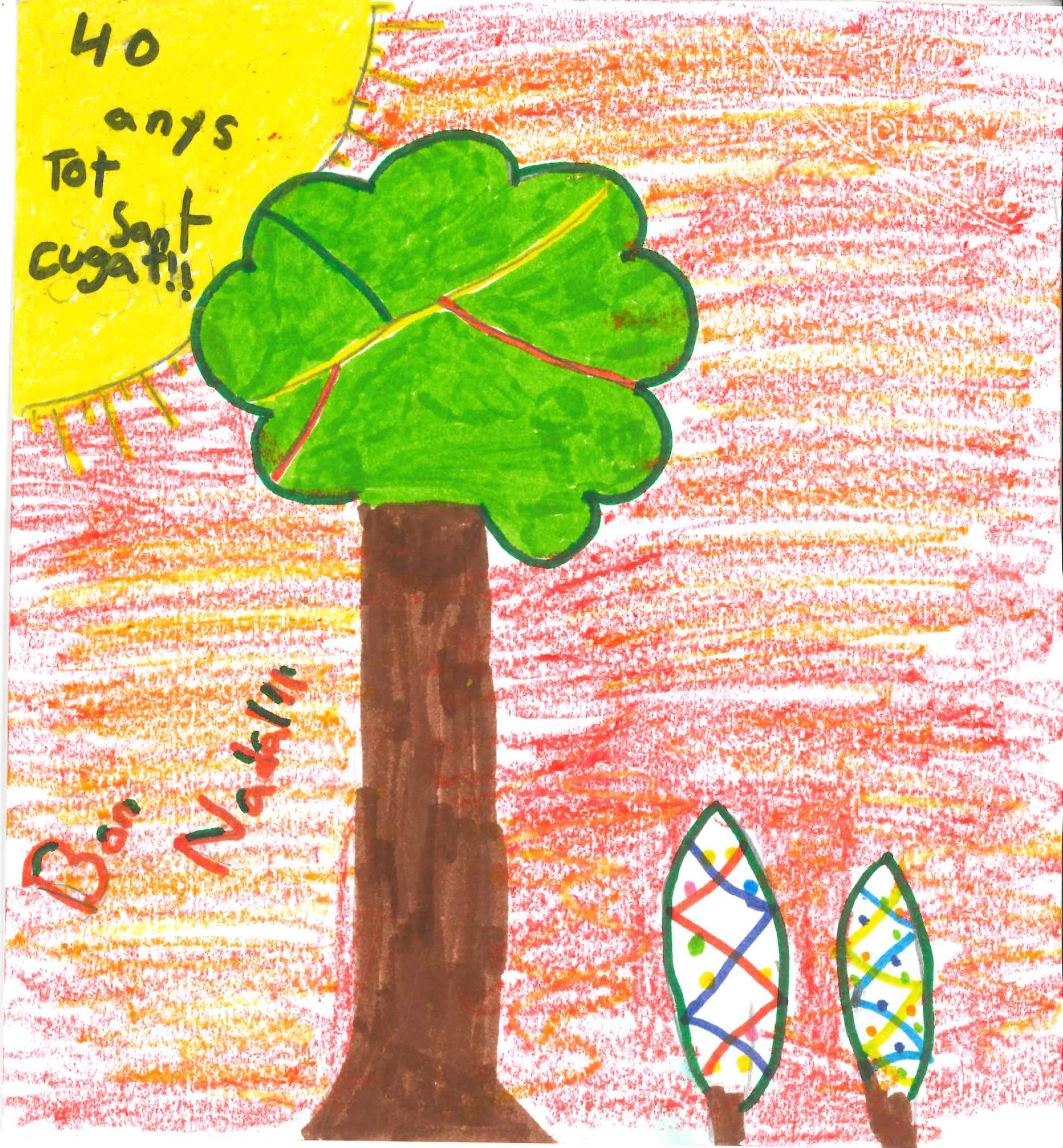 Postal de l’Escola Gerbert d’Orlhac del concurs del TOT Sant Cugat