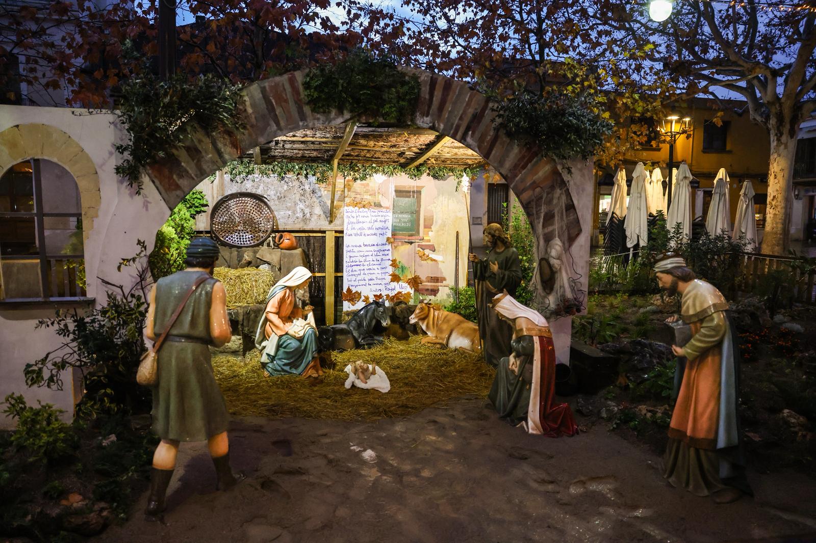 Pessebre a la plaça de Barcelona. FOTO: Ajuntament