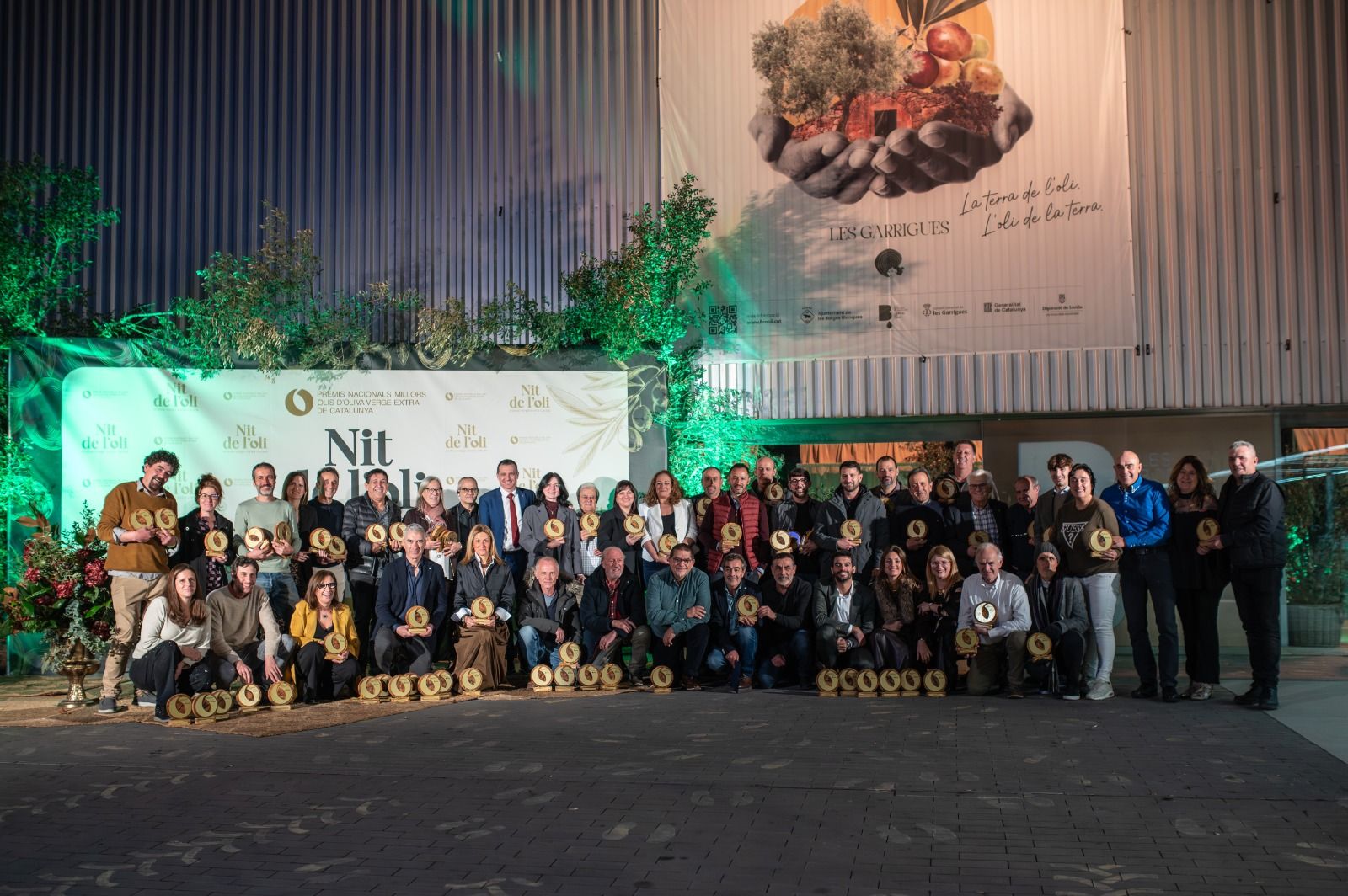 Premiats de la segona edició dels Premis Nacionals Millors Olis d’Oliva Catalunya. FOTO: Generalitat de Catalunya