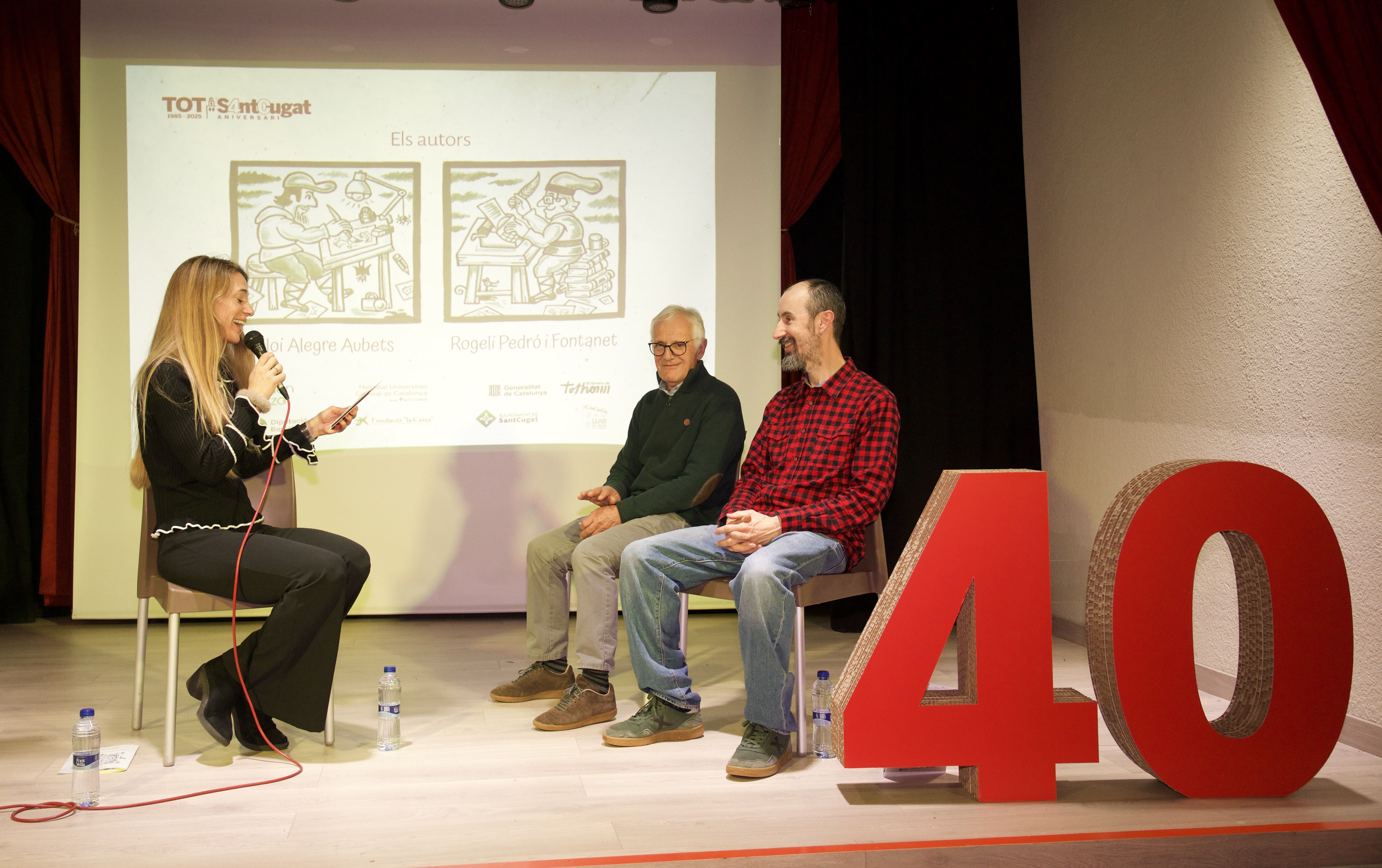 Presentació del llibre de contes del TOT Sant Cugat pel seu 40è aniversari. FOTO: Mireia Comas (TOT Sant Cugat)