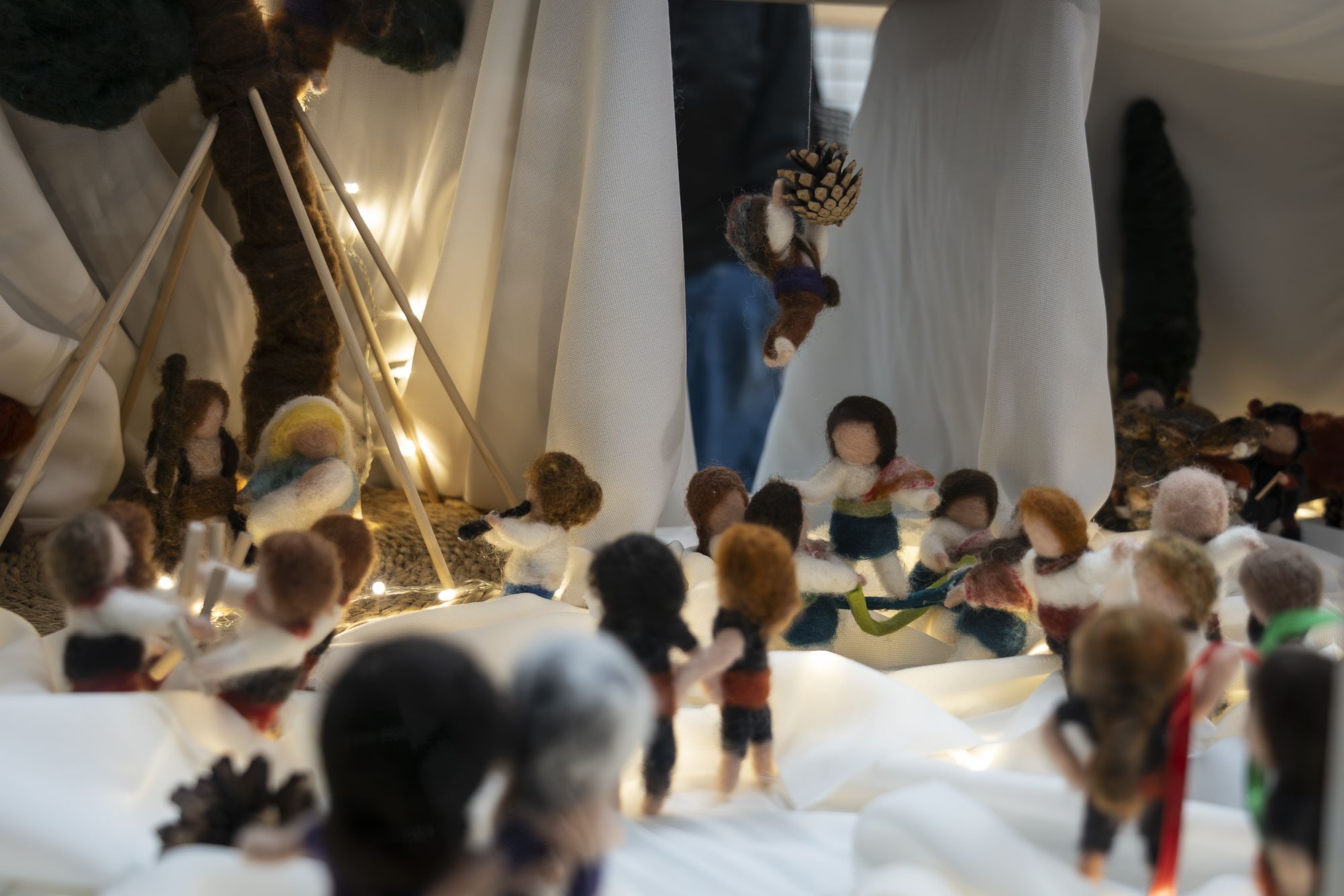 Pessebre del carrer de Sallès, 10 (Enxarxada). FOTO: Mireia Comas (TOT Sant Cugat)