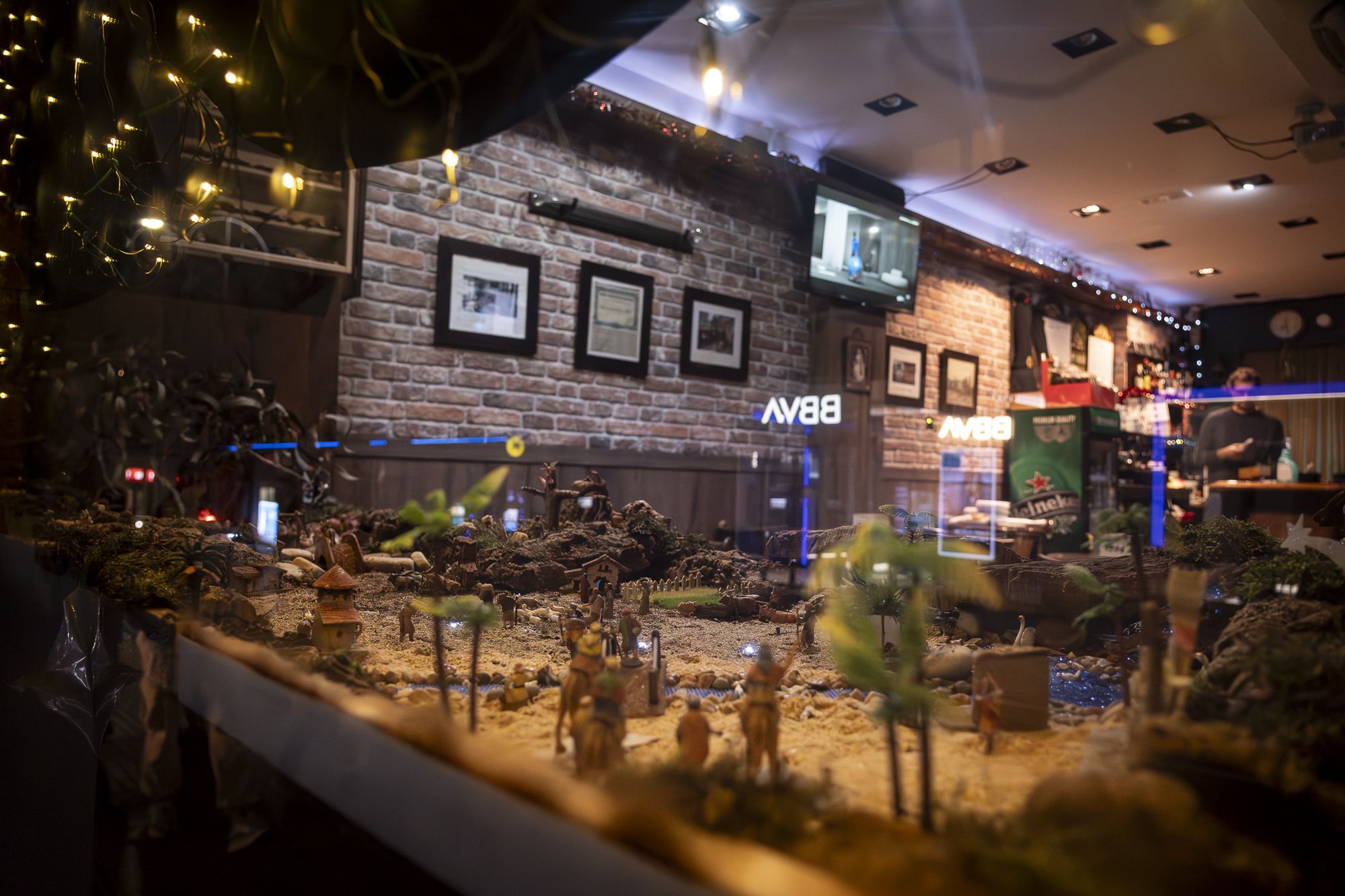 Pessebre de l'avinguda de Rius i Taulet, 21 (Caballu Petit).  FOTO: Mireia Comas (TOT Sant Cugat)