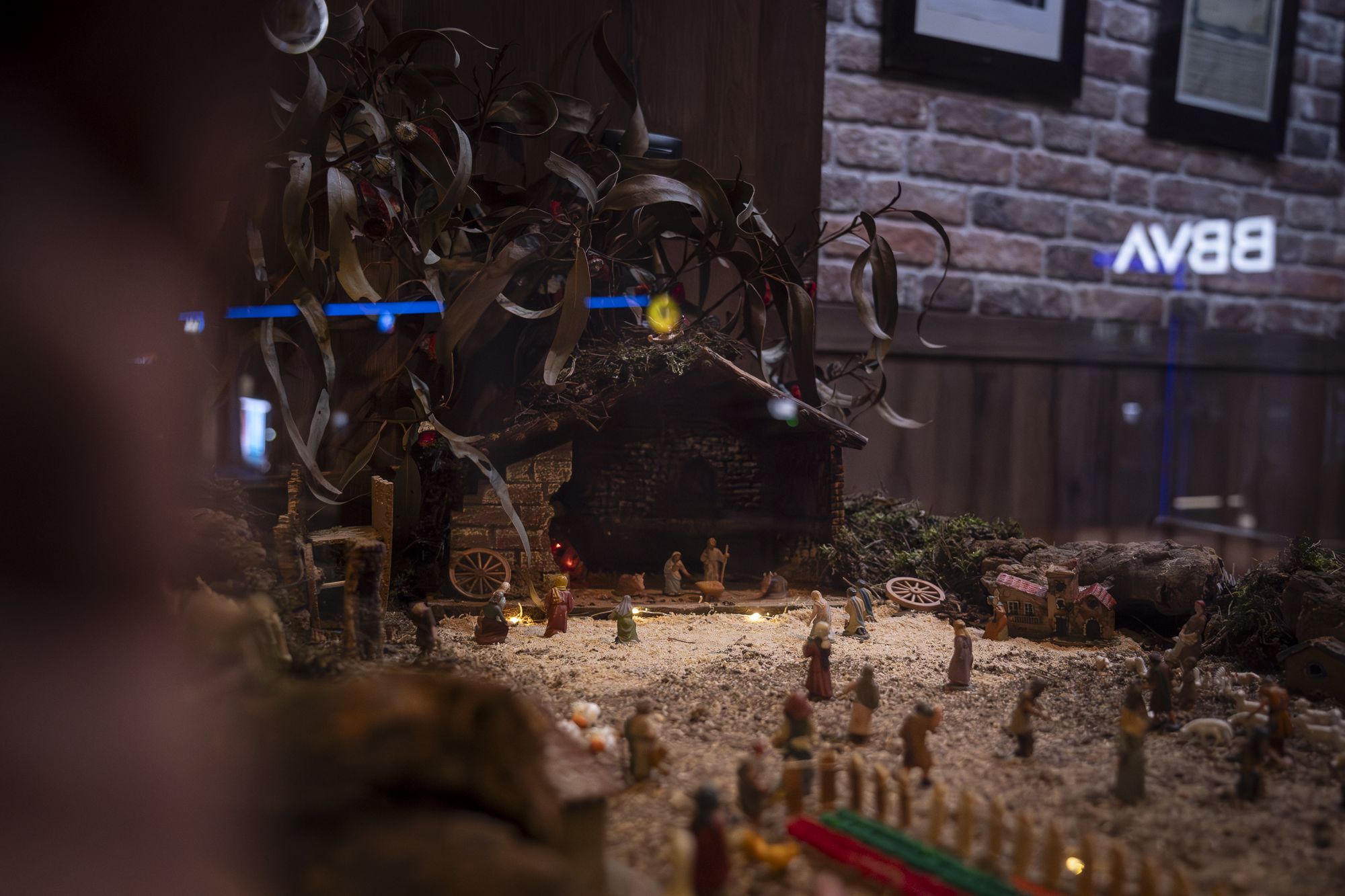 Pessebre de l'avinguda de Rius i Taulet, 21 (Caballu Petit).  FOTO: Mireia Comas (TOT Sant Cugat)