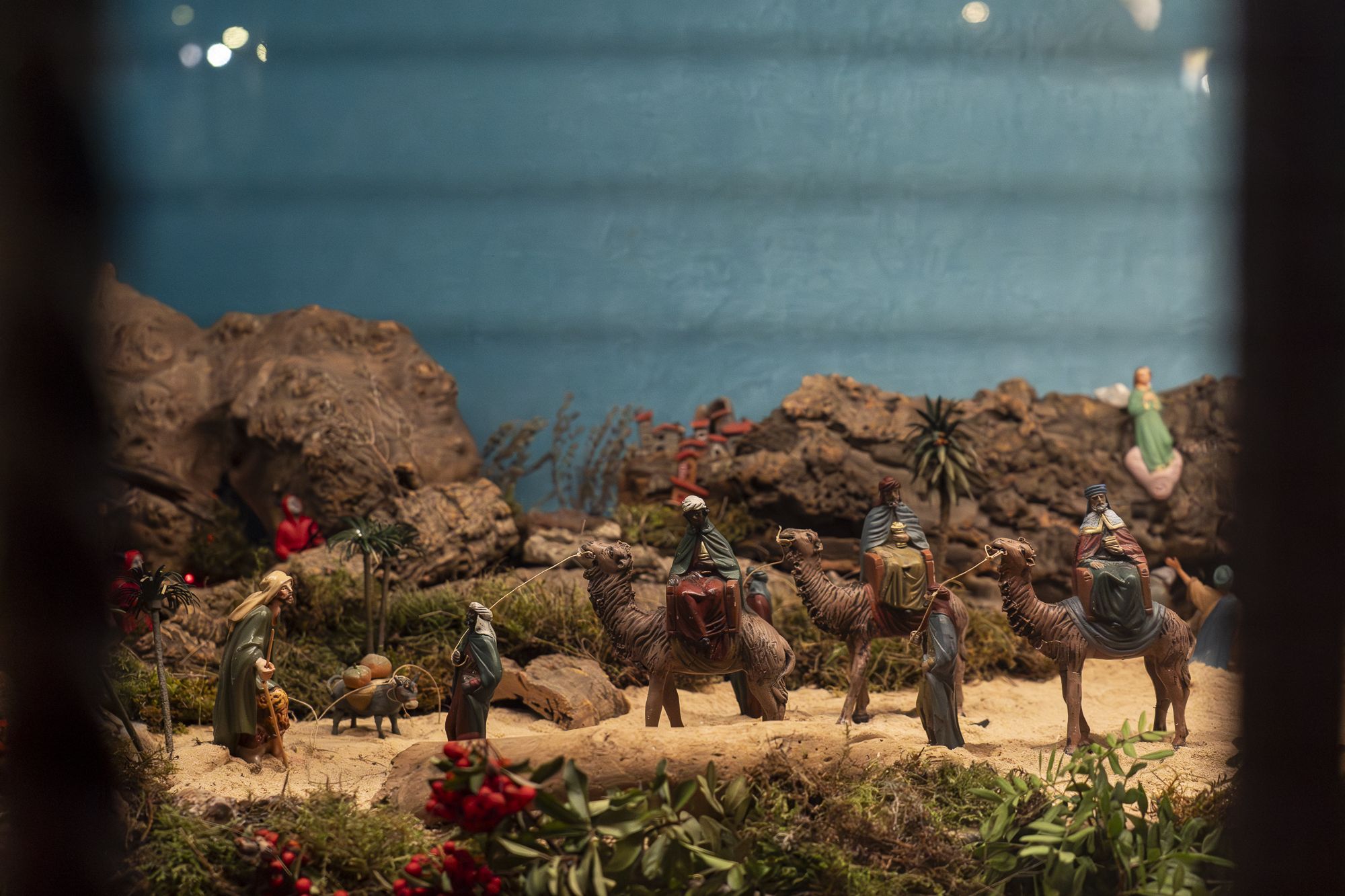 Pessebre de Cal Tartraner a la plaça de Barcelona. FOTO: Mireia Comas (TOT Sant Cugat)