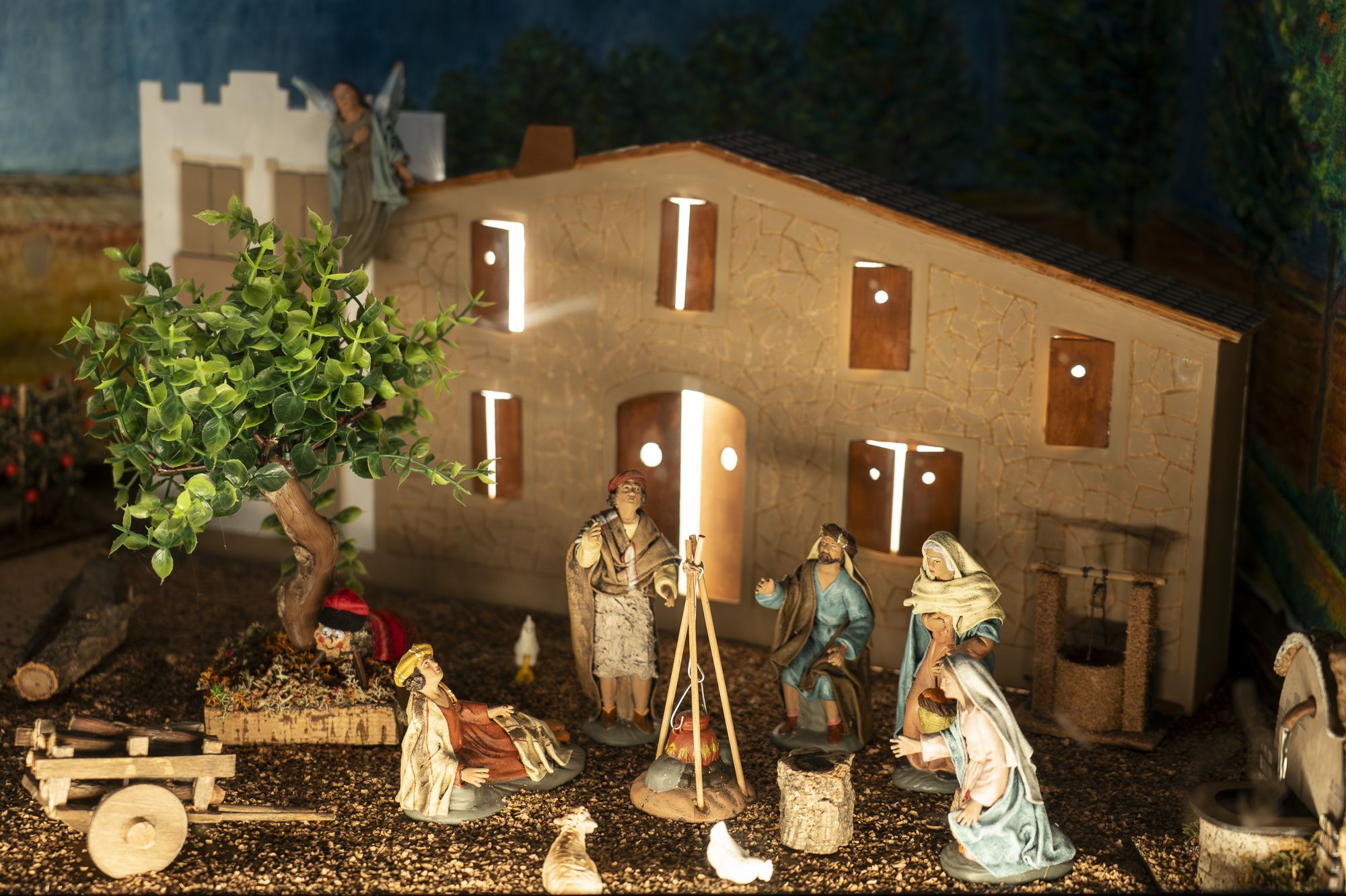 Pessebre al carrer de Xerric, 14. FOTO: Mireia Comas (TOT Sant Cugat)