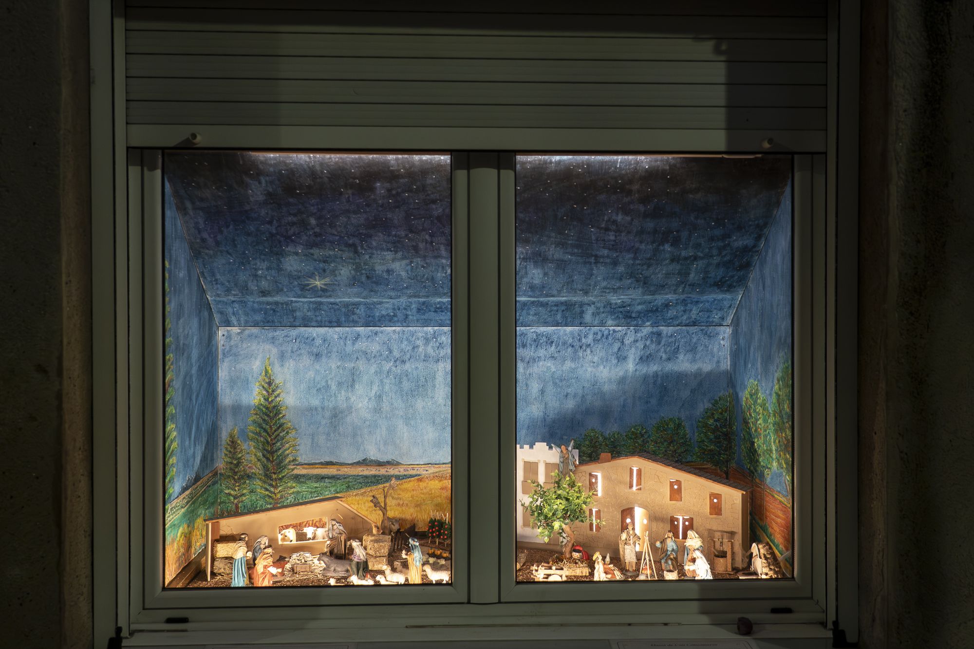 Pessebre al carrer de Xerric, 14. FOTO: Mireia Comas (TOT Sant Cugat)