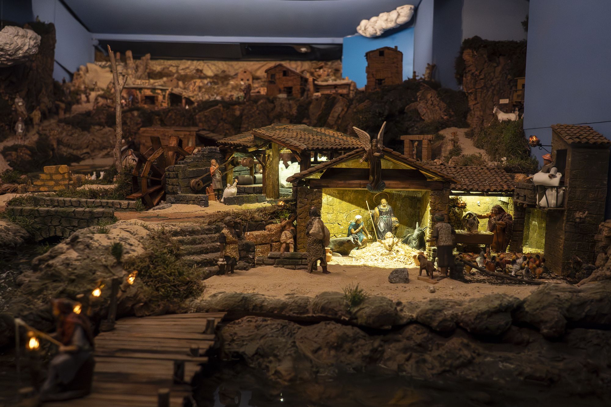 Pessebre al carrer de Sant Jordi, 10. FOTO: Mireia Comas (TOT Sant Cugat)