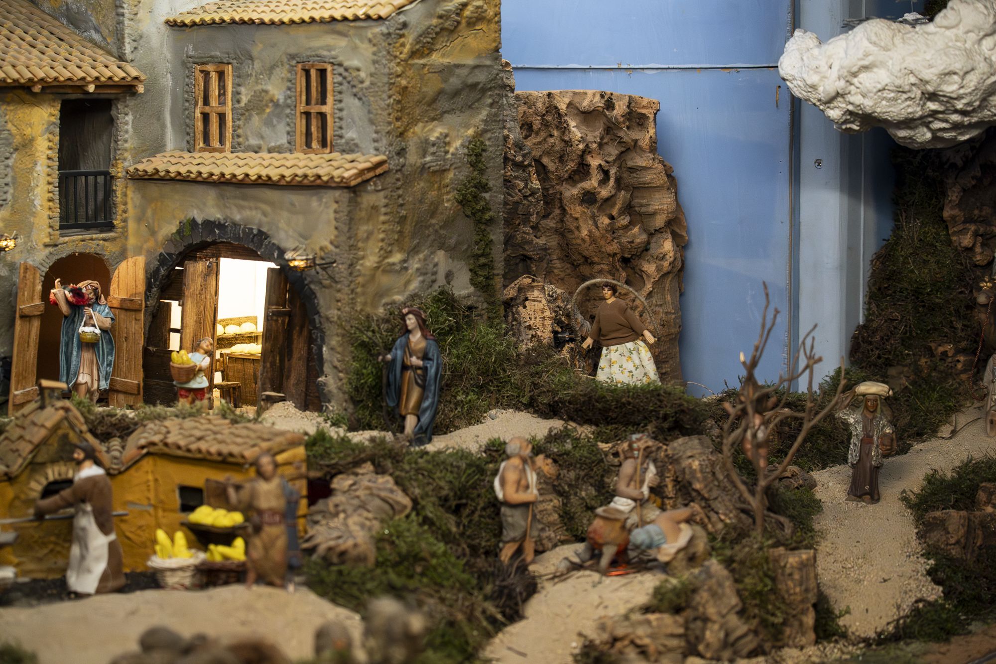 Pessebre al carrer de Sant Jordi, 10. FOTO: Mireia Comas (TOT Sant Cugat)