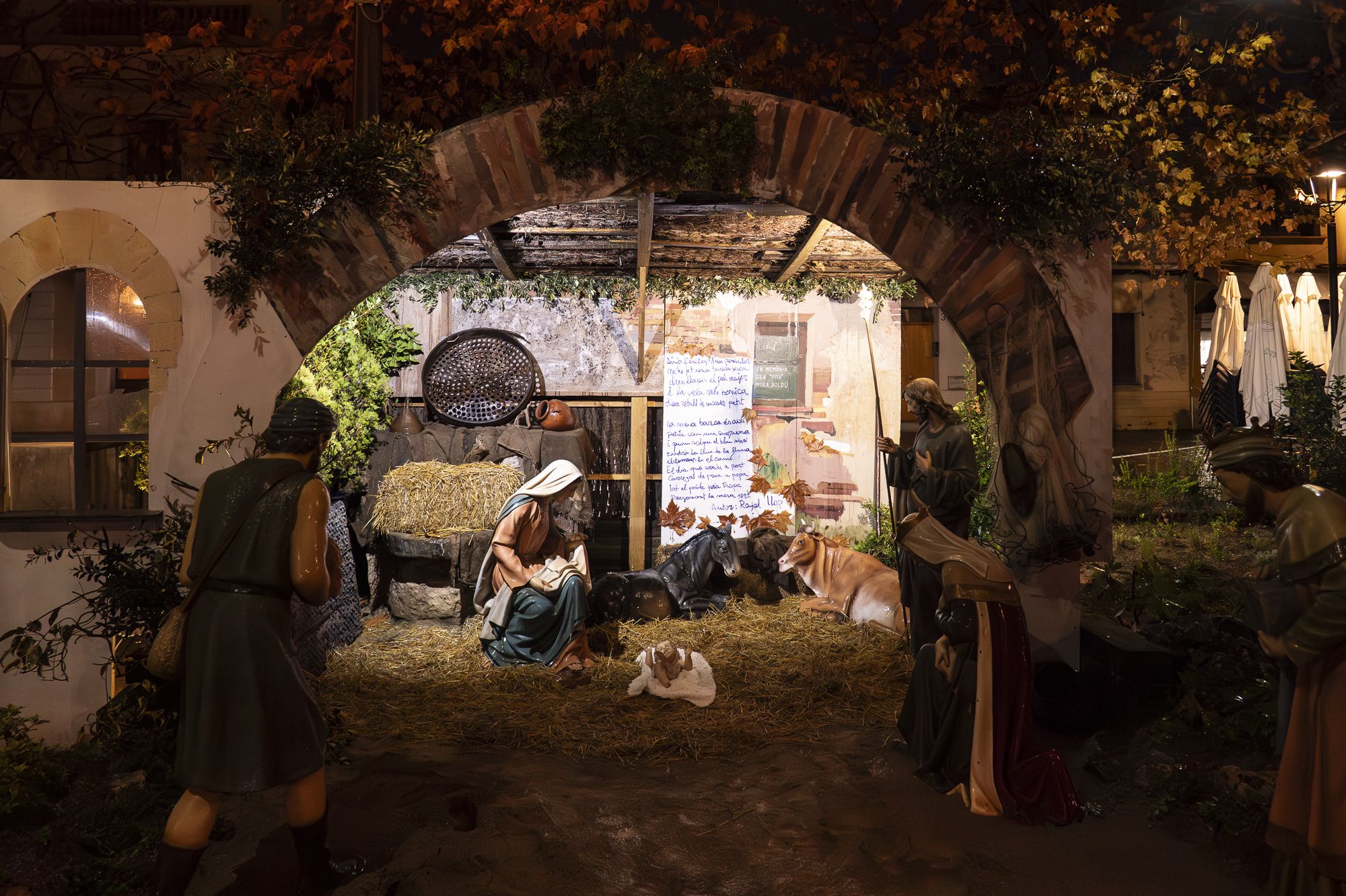 Pessebre a la plaça de Barcelona.  FOTO: Mireia Comas (TOT Sant Cugat)