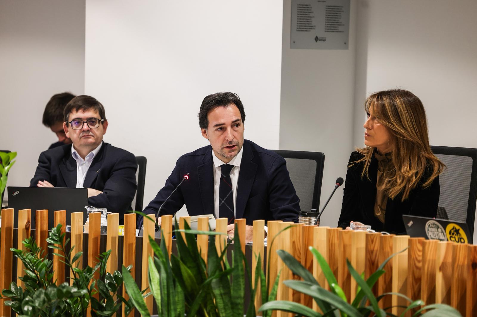 Els tres regidors del PP: Alfredo Bergua, Álvaro Benejam i Estrella Salanova FOTO: Ajuntament de Sant Cugat