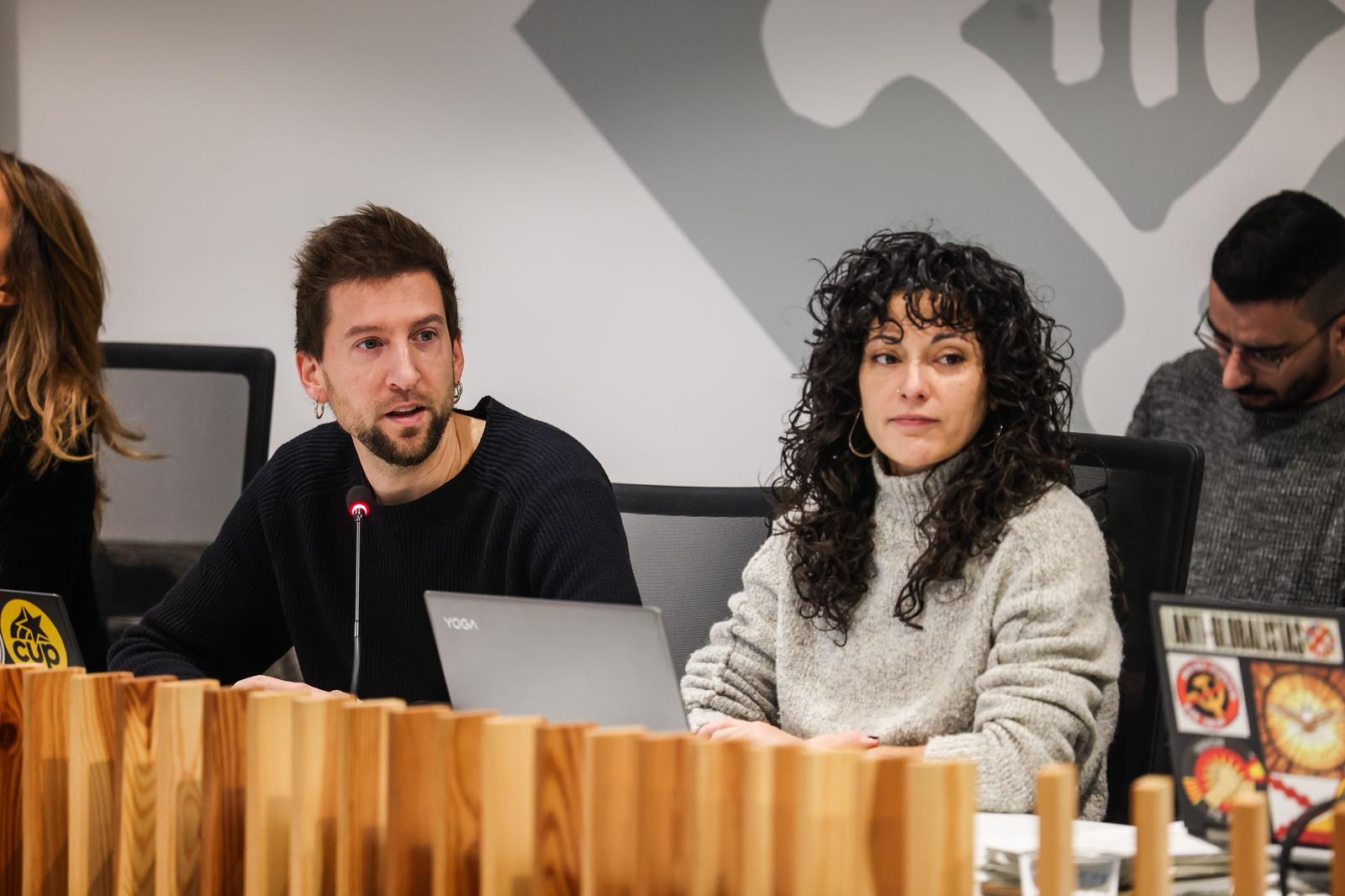 Els dos regidors de CUP: Marco Simarro i Ariadna Sierra FOTO: Ajuntament de Sant Cugat