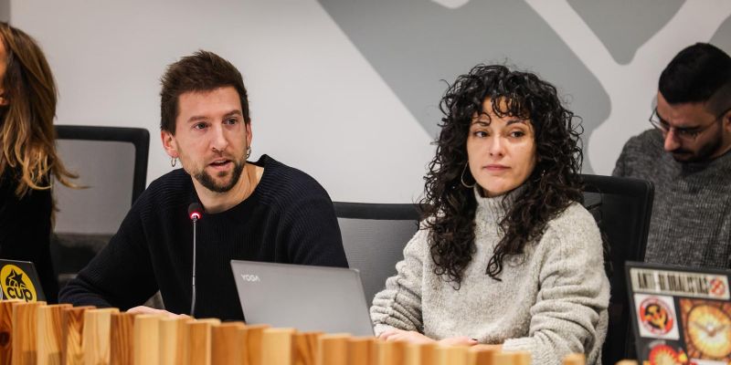 Els dos regidors de CUP: Marco Simarro i Ariadna Sierra FOTO: Ajuntament de Sant Cugat