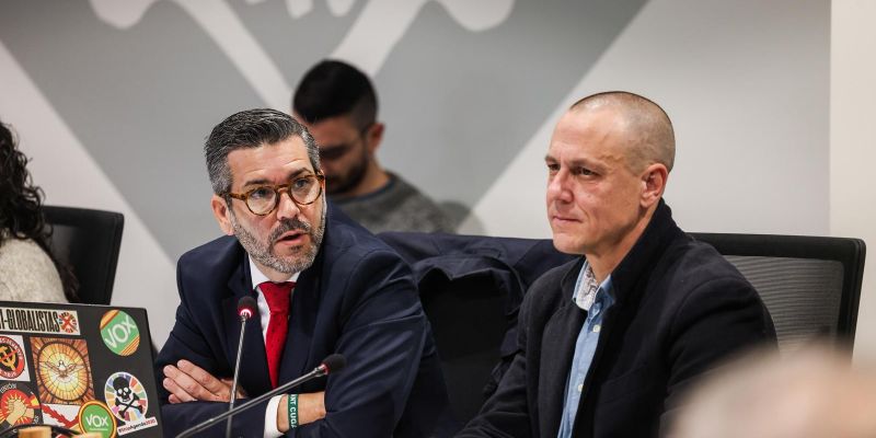 Els dos regidors de Vox: Marcos Rodríguez i Jordi Guirado FOTO: Ajuntament de Sant Cugat
