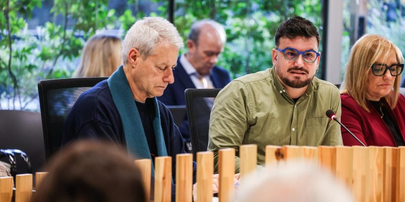 Els dos regidors d'En Comú Podem: Juanma Cayuelas i Ramon Gutiérrez FOTO: Ajuntament de Sant Cugat
