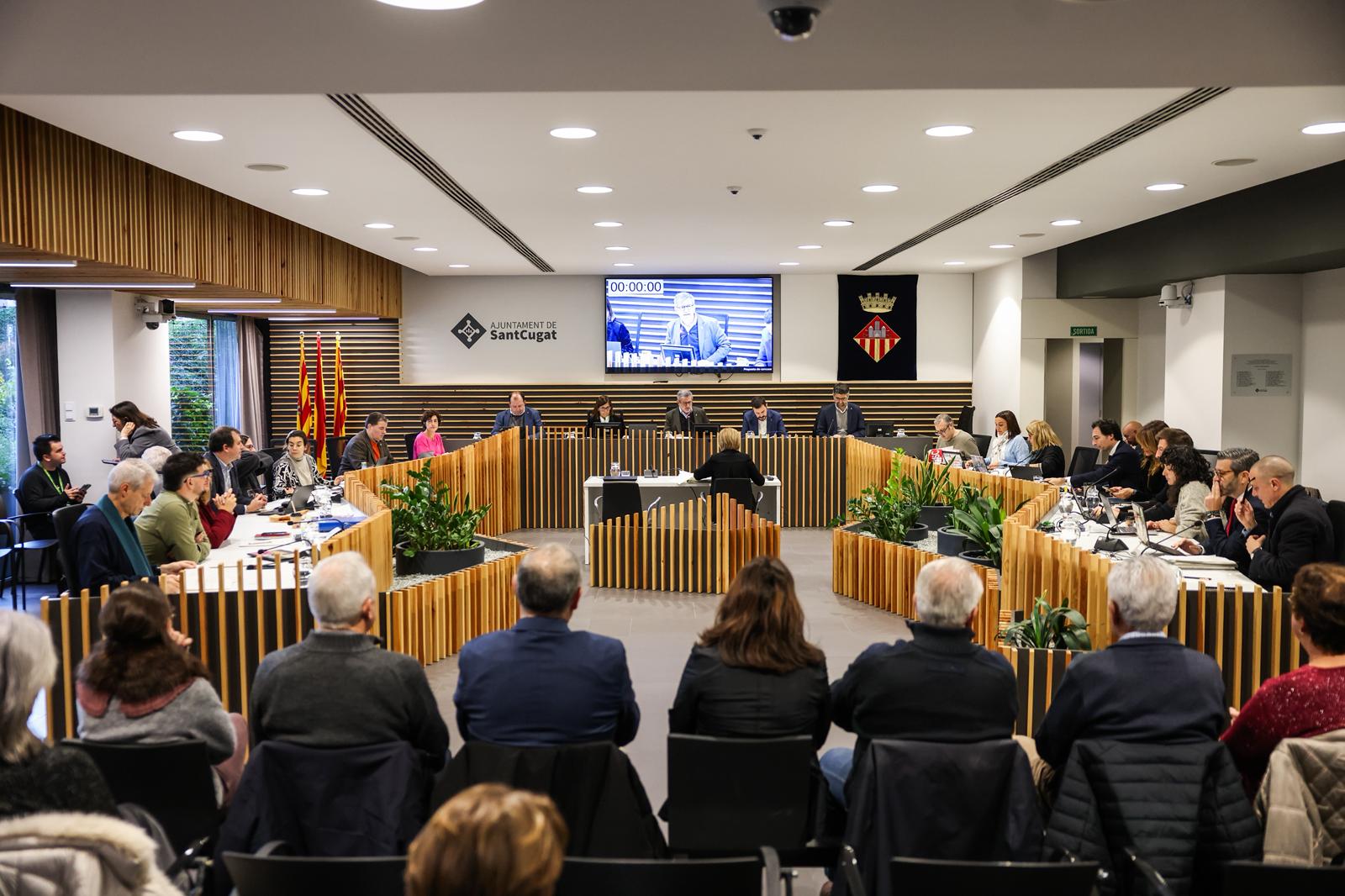 Ple municipal de Sant Cugat del desembre de 2025 FOTO: Ajuntament de Sant Cugat