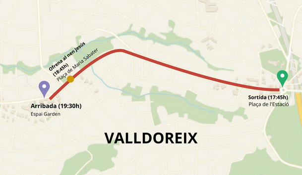 Recorregut de la cavalcada dels Reis d'Orient a Valldoreix. FOTO: TOT Sant Cugat