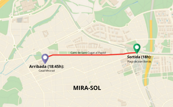Recorregut de la cavalcada dels Reis d'Orient a Mira-sol. FOTO: TOT Sant Cugat