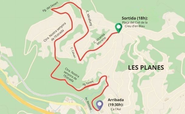 Recorregut de la cavalcada dels Reis d'Orient a les Planes. FOTO: TOT Sant Cugat