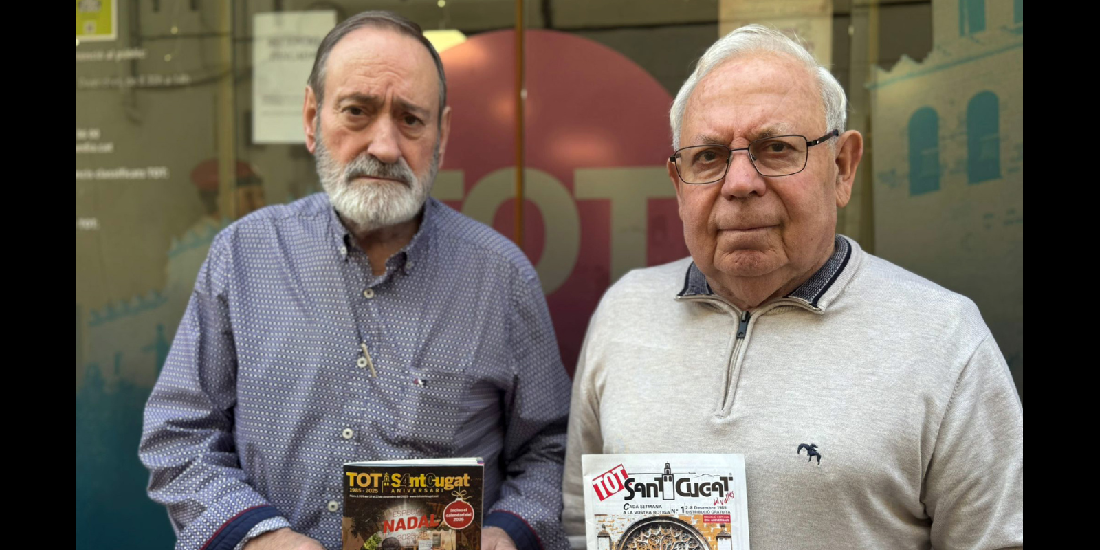 Josep Andreu Caselles (esquerra) i Pere Massana (dreta). FOTO: TOT Sant Cugat