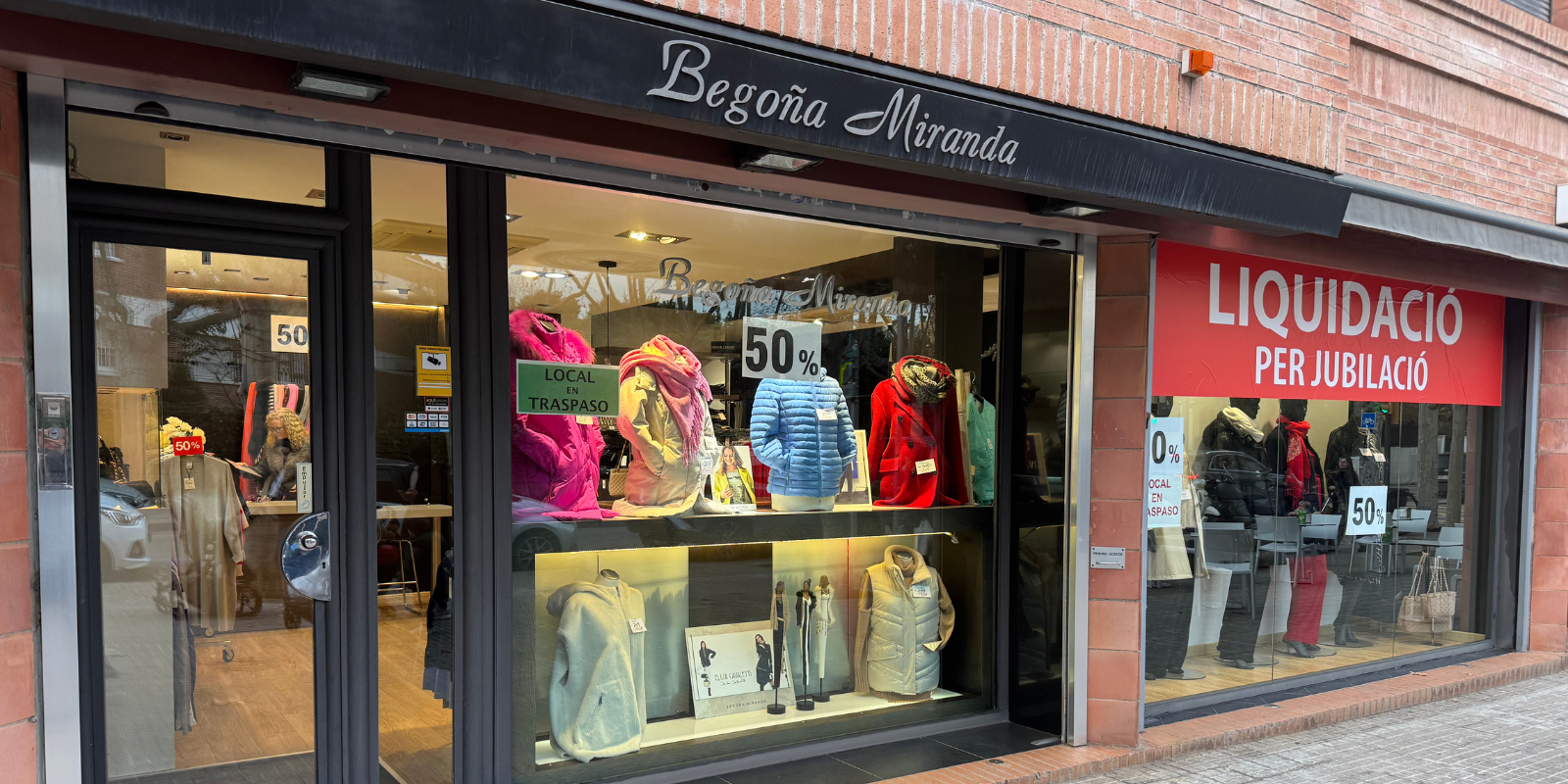 La façana del comerç Begoña Miranda. FOTO: TOT Sant Cugat