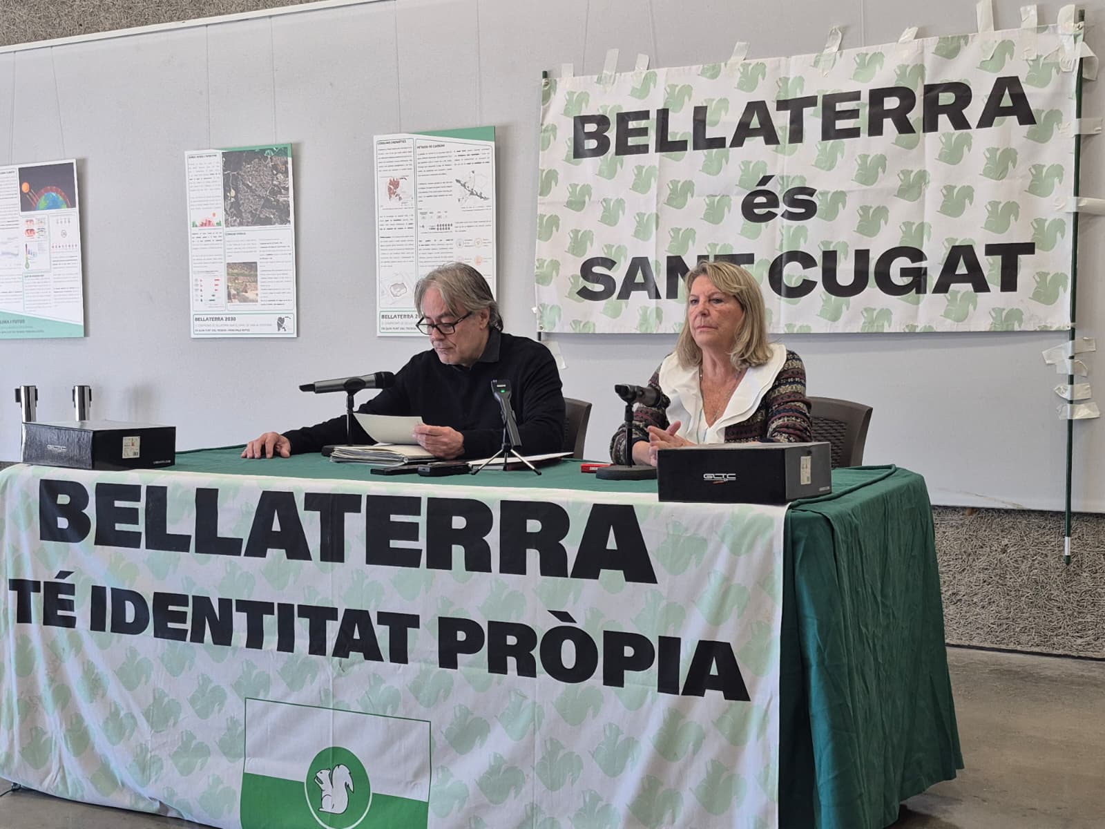 Miquel Vázquez i Chus Cornellana, president i vicepresidenta de la comissió Bellaterra és Sant Cugat FOTO: TOT Sant Cugat