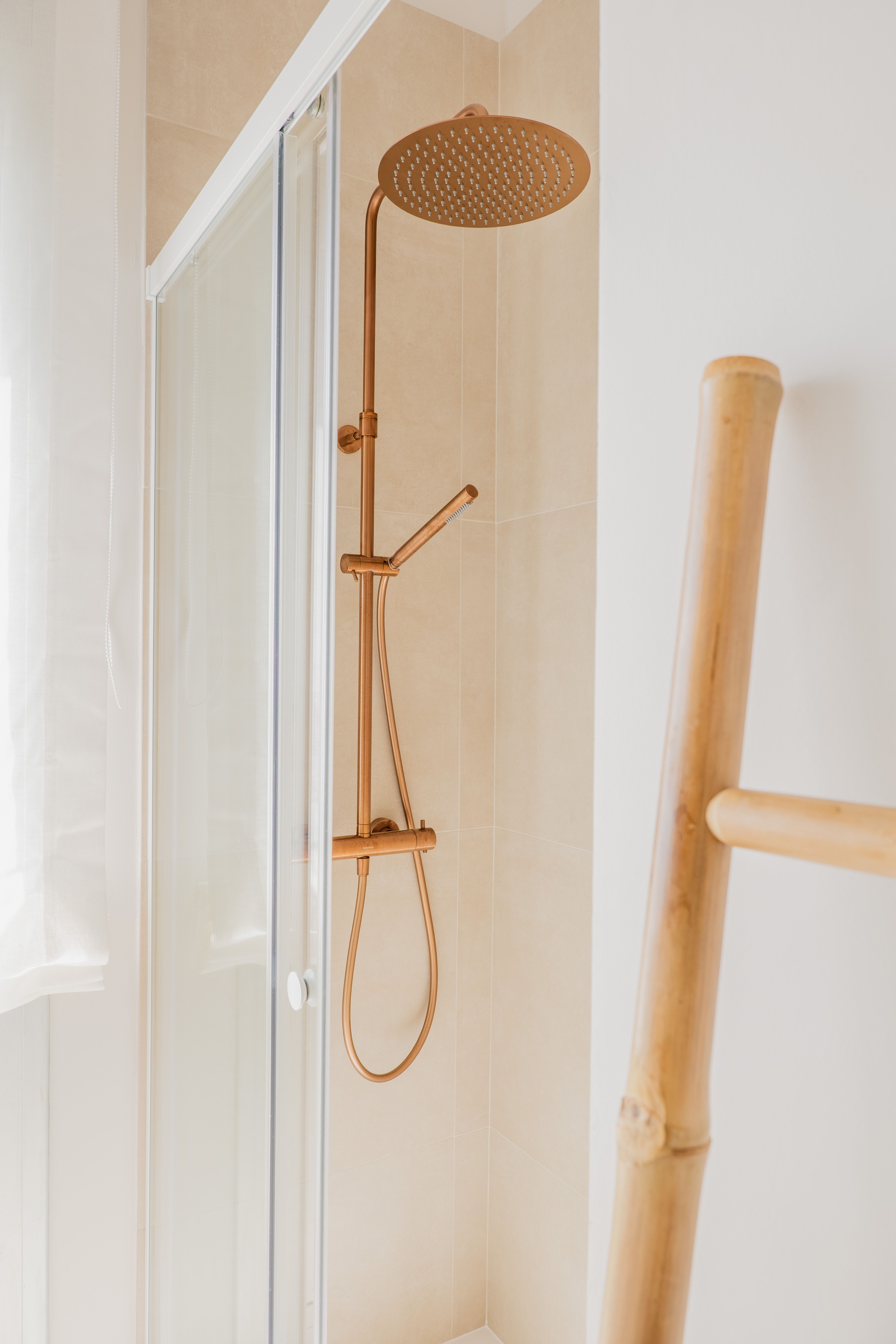 Detall de la dutxa d'aquest projecte residencial FOTO: Cedida