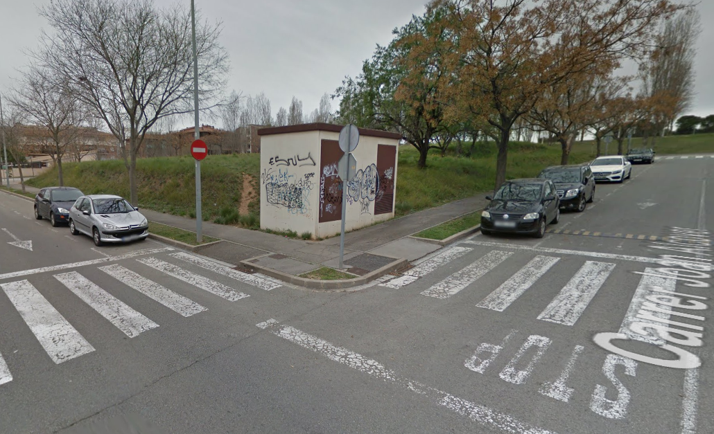 Subestació del carrer de Carles Riba, afectada FOTO: Google Maps