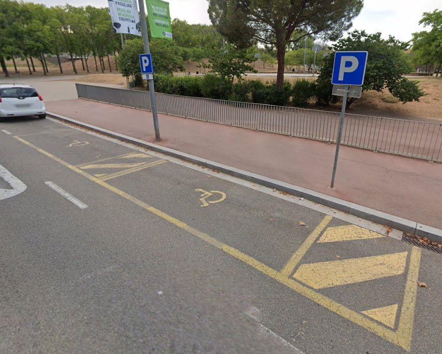 Exemple senyalització PMR   Can Mates FOTO: Cedida