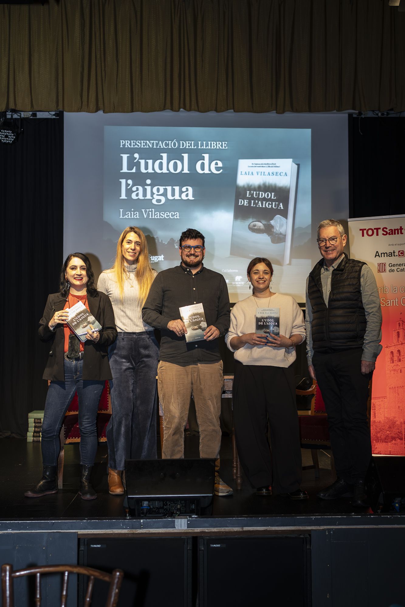 Presentació del llibre 'L'udol de l'aigua' de Laia Vilaseca. FOTO: Mireia Comas (TOT Sant Cugat)