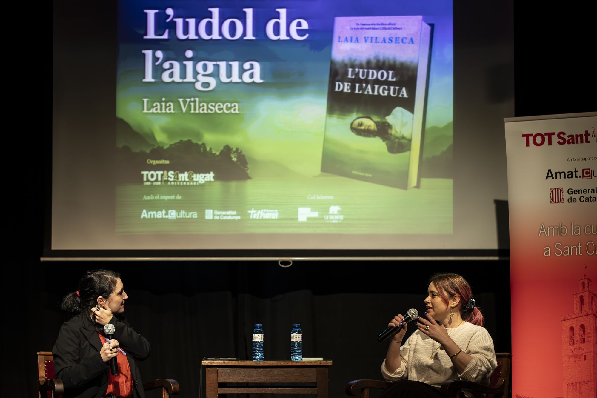 Presentació del llibre 'L'udol de l'aigua' de Laia Vilaseca. FOTO: Mireia Comas (TOT Sant Cugat)