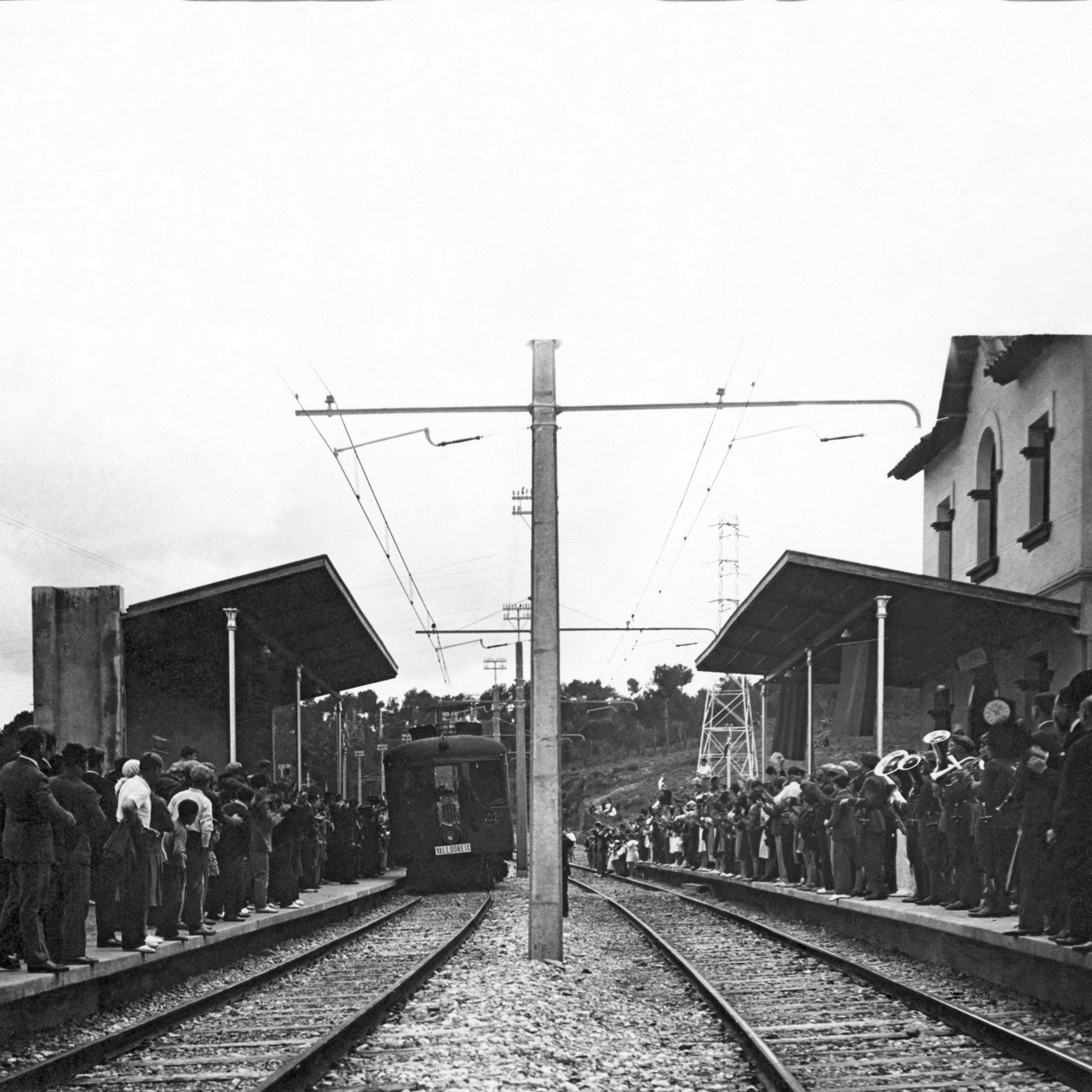 El 3 d’abril de 1931 va començar a funcionar l’estació de ferrocarrils de Valldoreix. FOTO: APVV