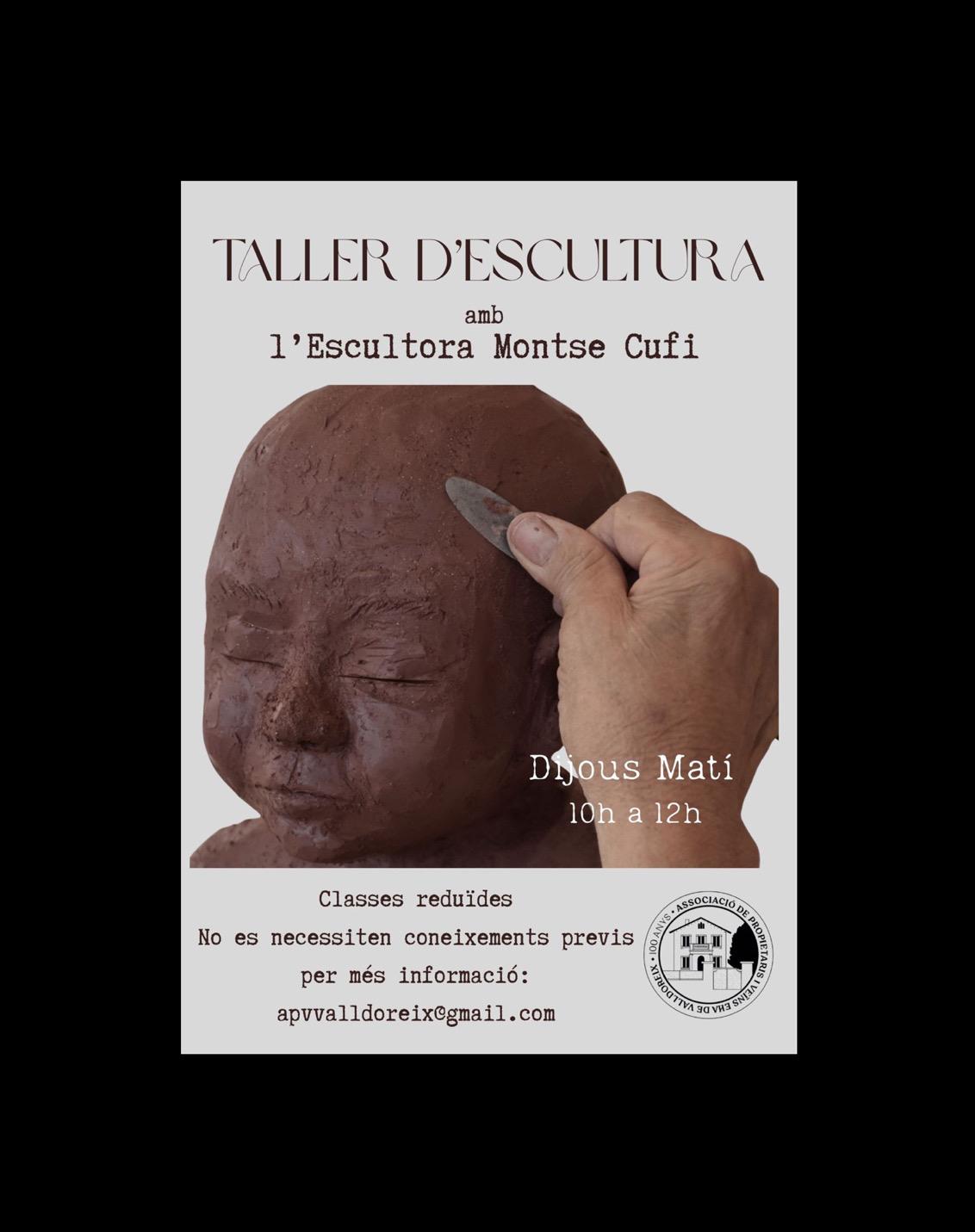 Taller escultura  Associació de Propietaris i Veïns de Valldoreix FOTO: cedida