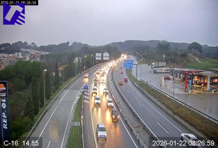 La C-16 entre Rubí i Sant Cugat FOTO: Trànsit