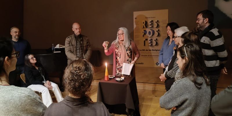 Activitat de la comunitat jueva a la darrera Nit de les religions de Sant Cugat. FOTO: Cedida
