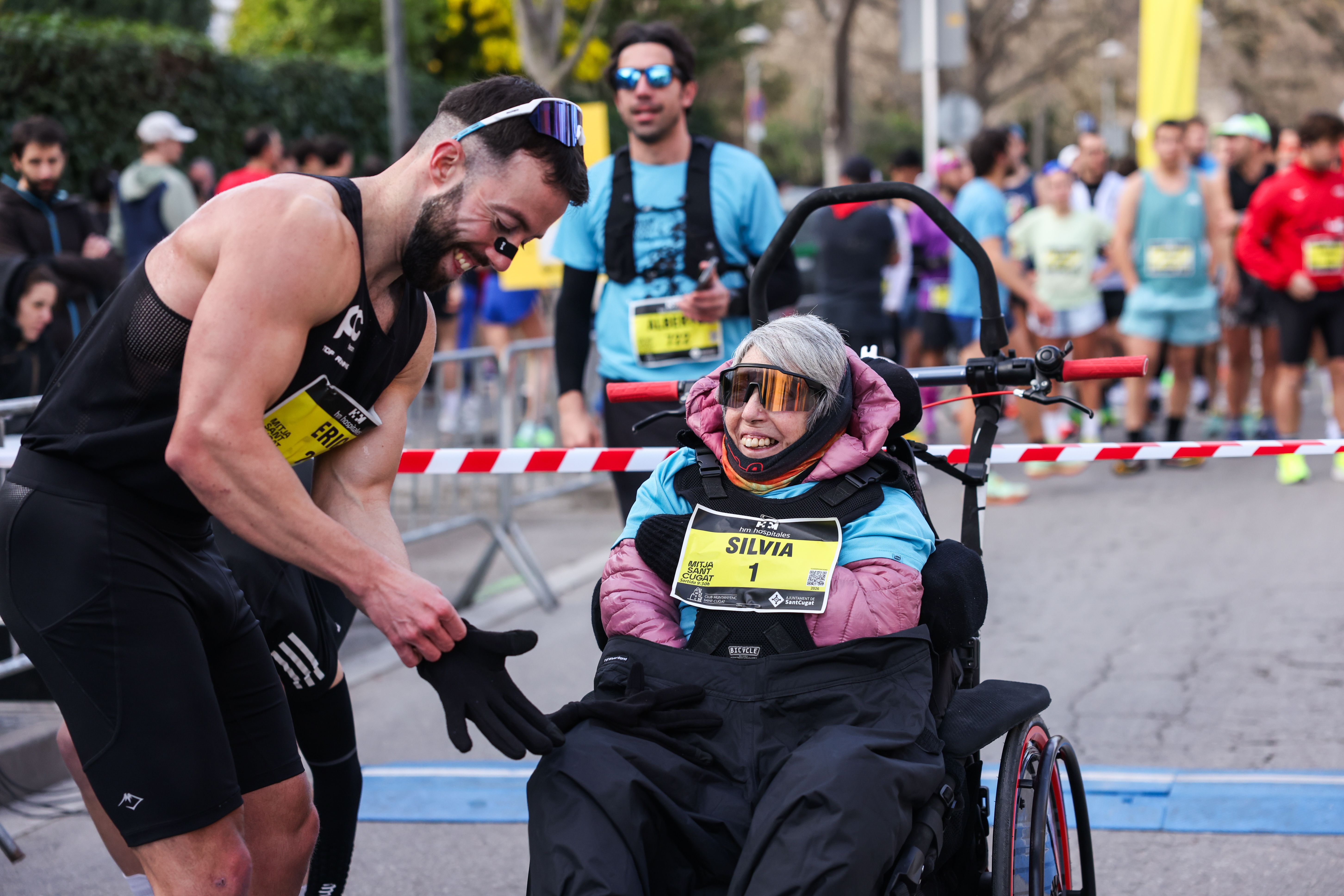 Eric Domingo i la seva mare Sílvia Roldán a la 39a Mitja Marató 2026 FOTO: Ajuntament 